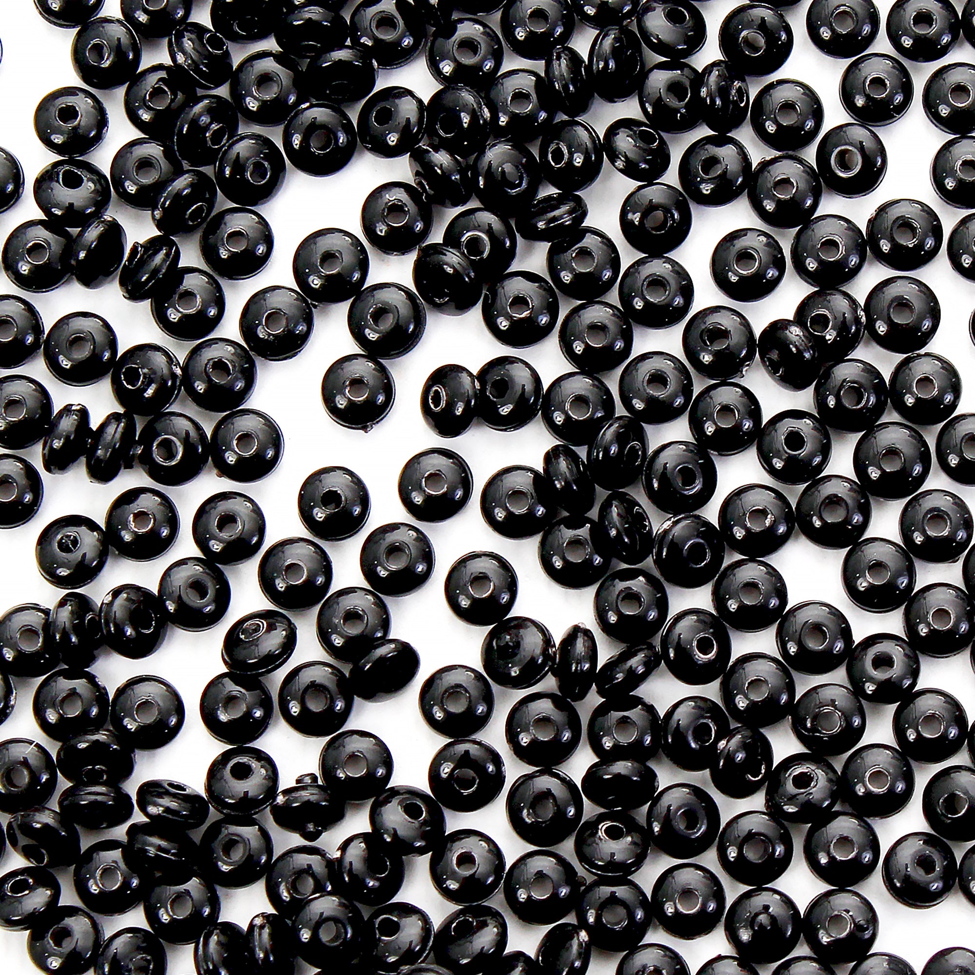 Beads Black Seed 4Mm X 2Mm 30G Pb Ib