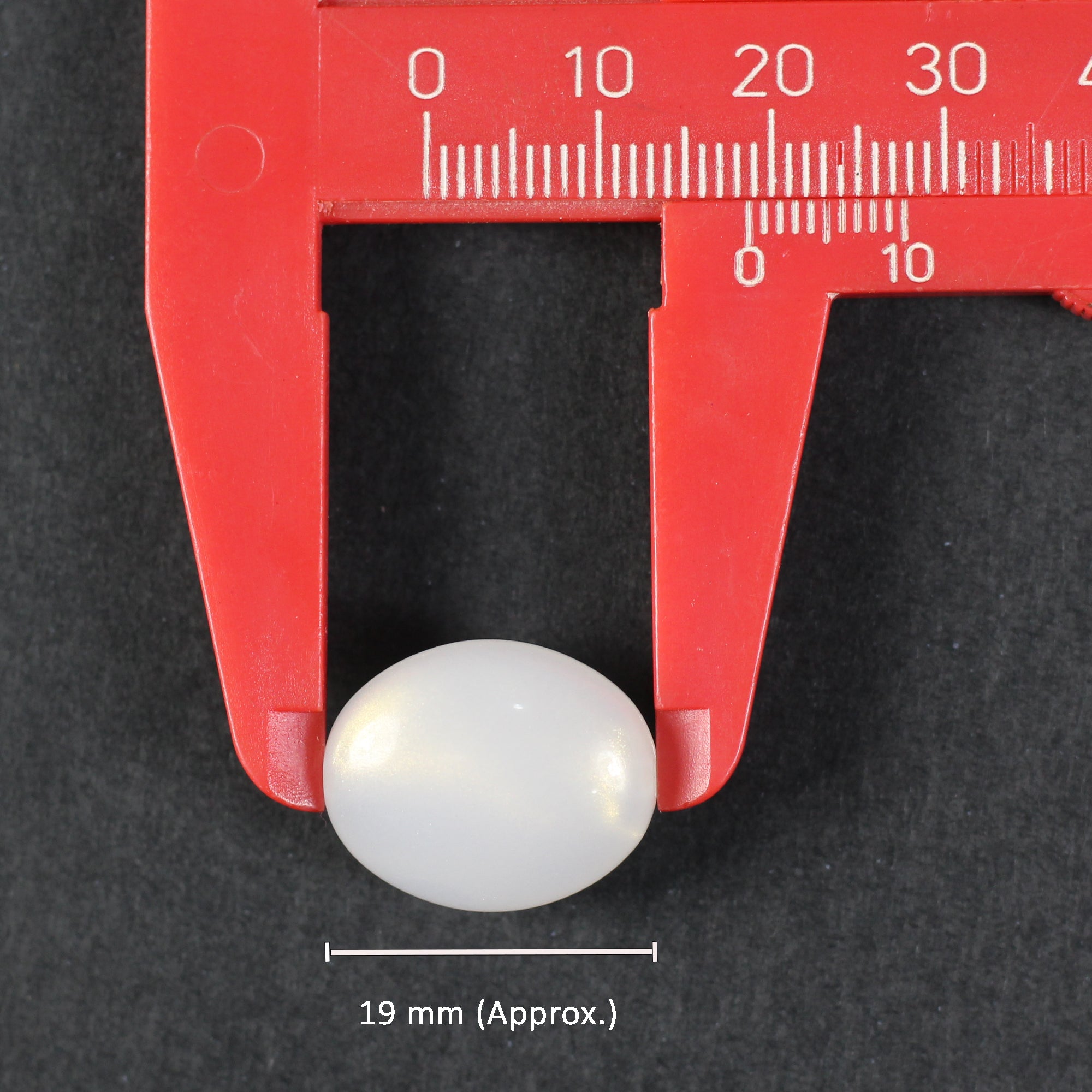 Beads Ivory Pearl Oval 19Mm X 16Mm 30G Pb Ib