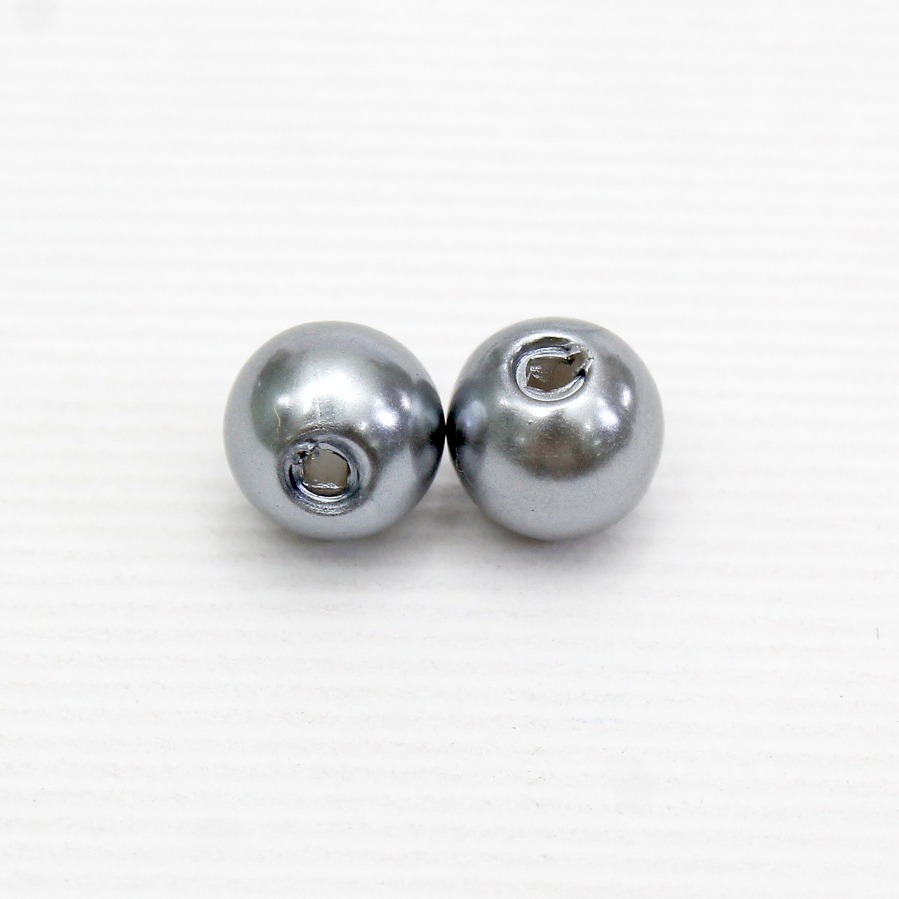 Beads Pearly Grey Round 5Mm X 5Mm 30G Pb Ib
