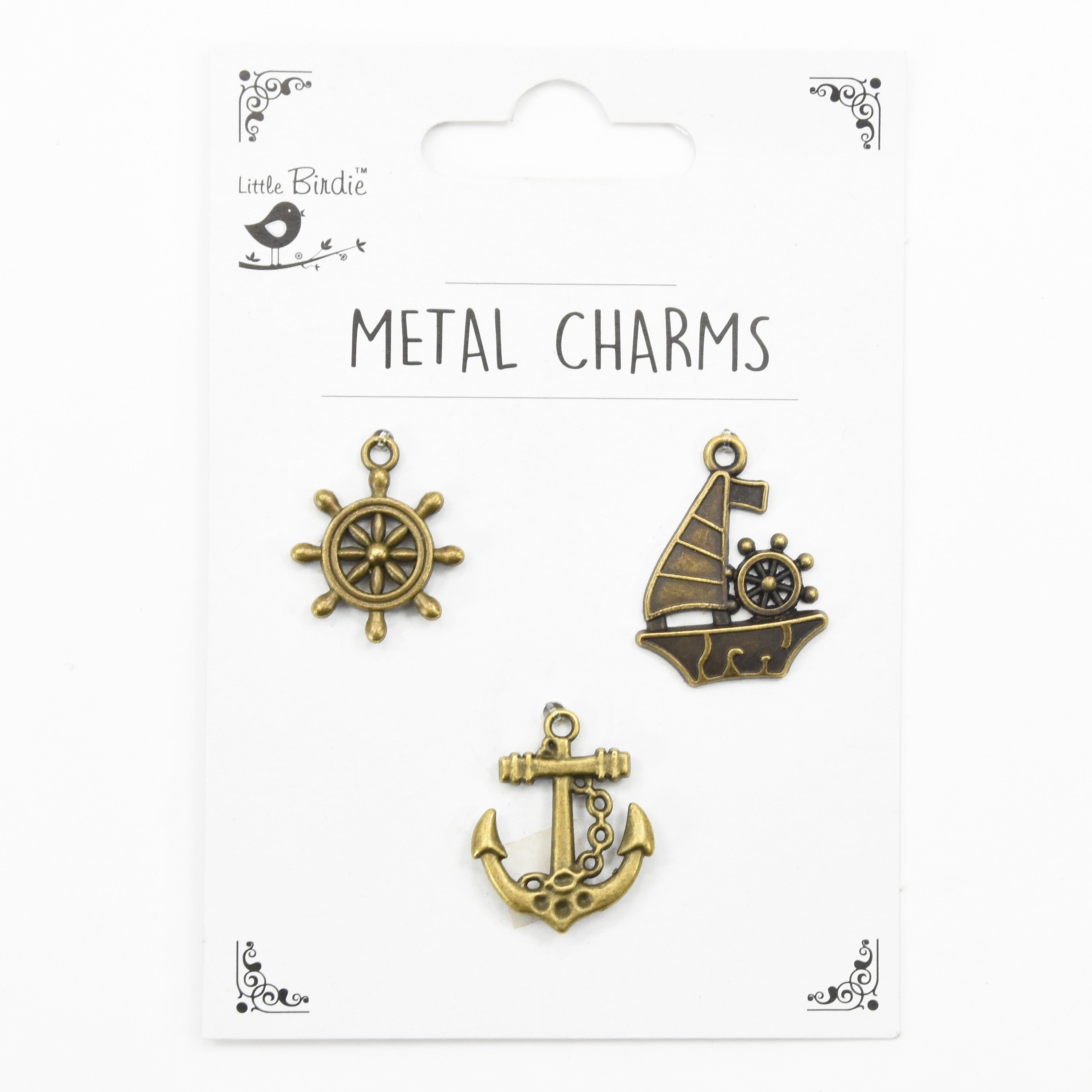 Metal Charms Sea Advanture 3Pcs Pbci Ib – Itsy Bitsy