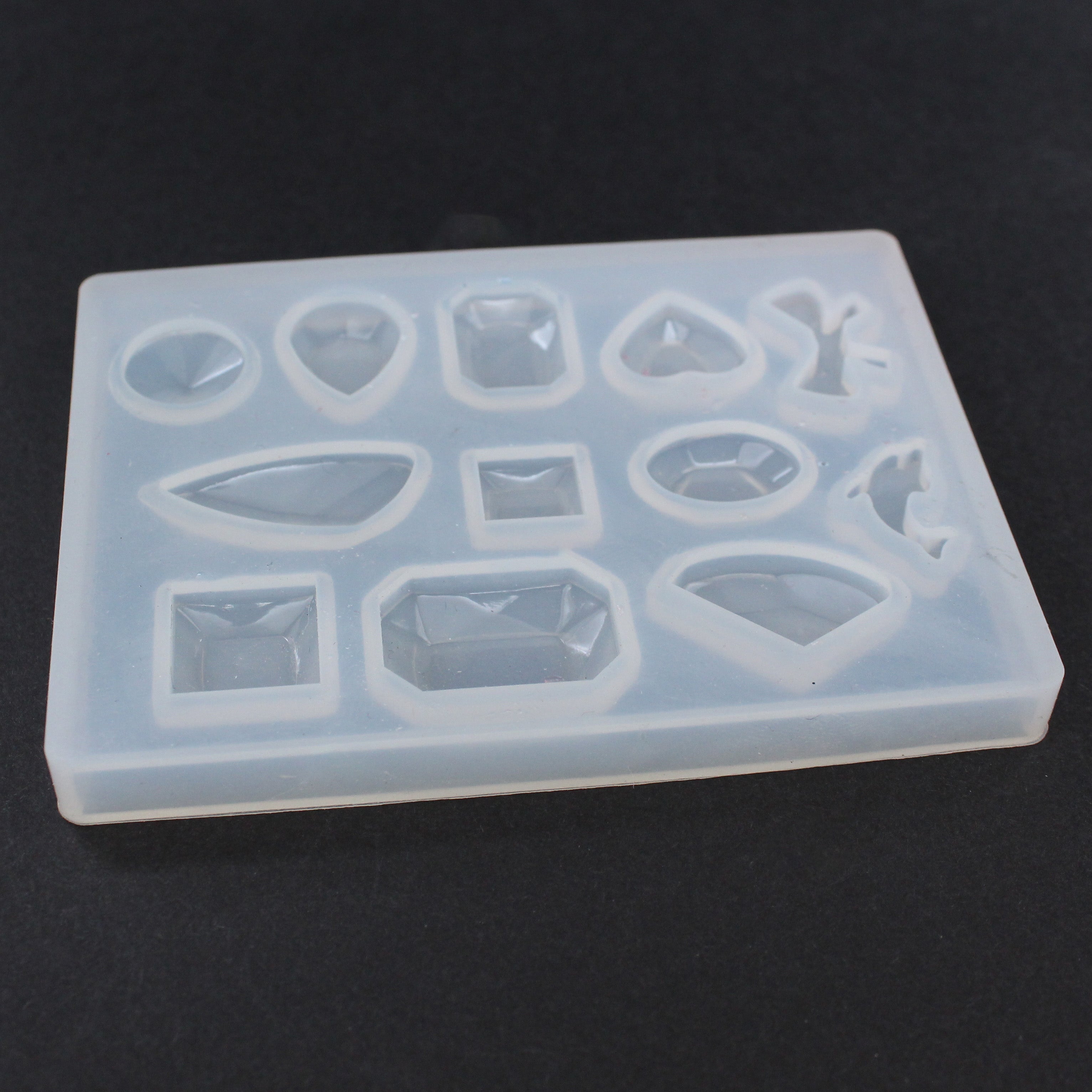 Resin Silicone Mould Assorted Shapes 8cm X 6cm 1pc