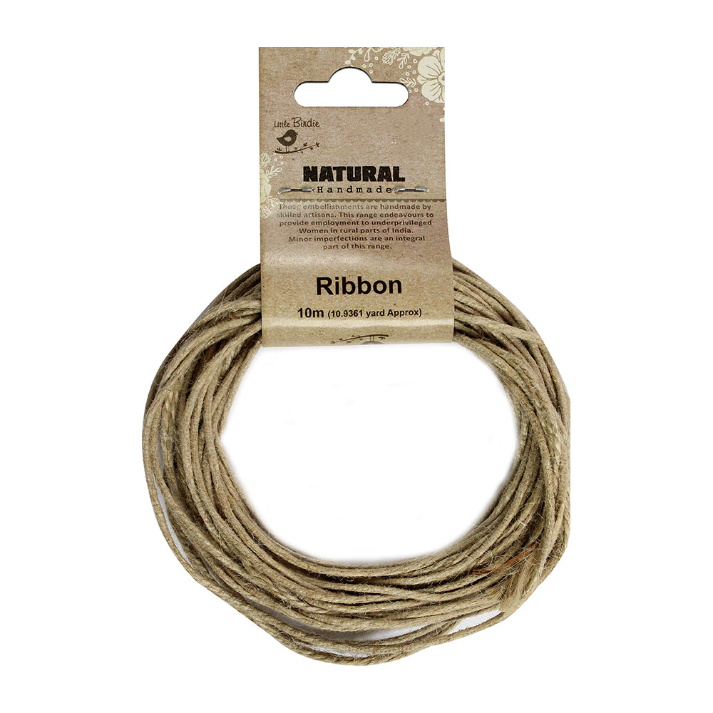 Itsy Bitsy Jute Cord Natural, 10m