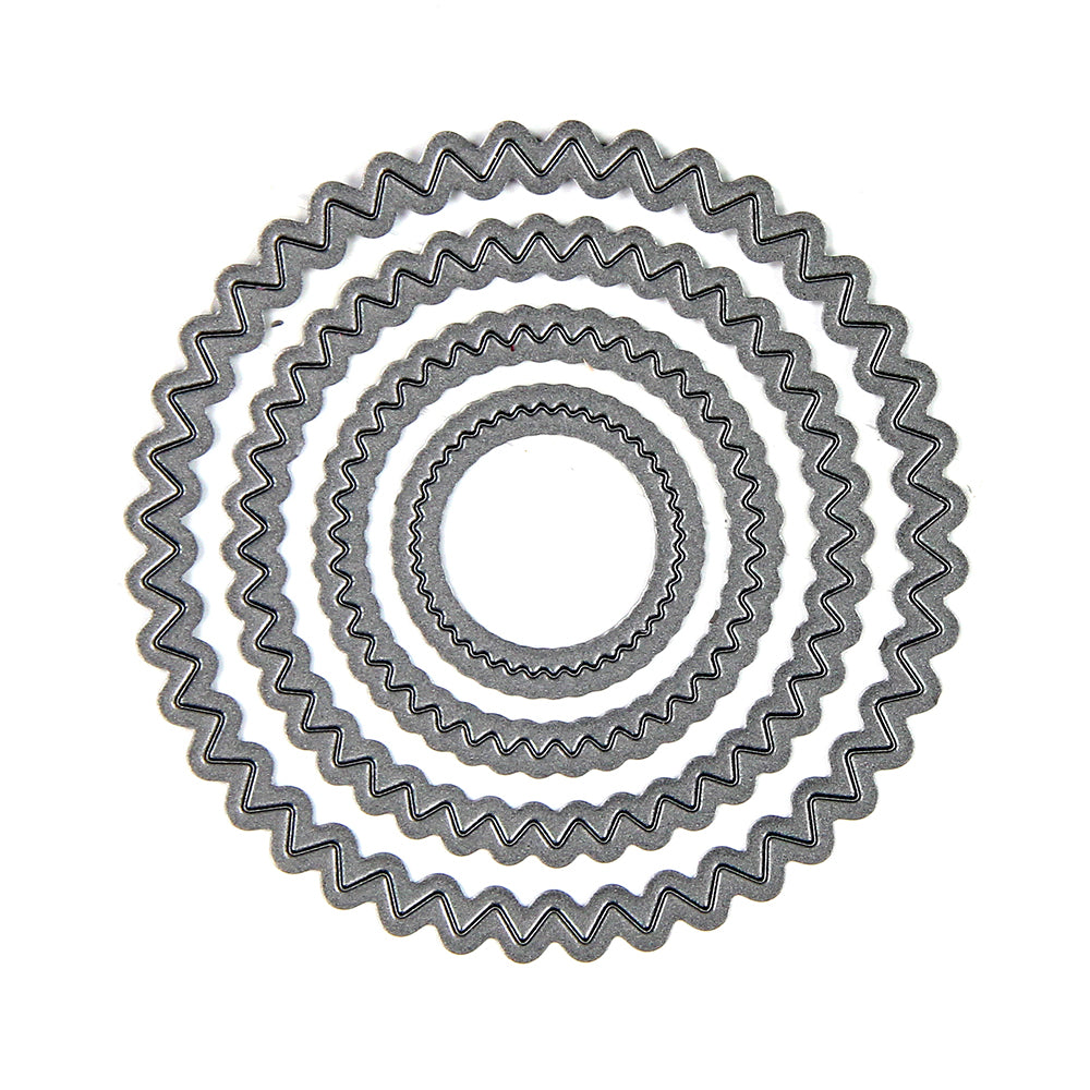 Thin Cut Die Circle Scalloped 4Pcs Ib