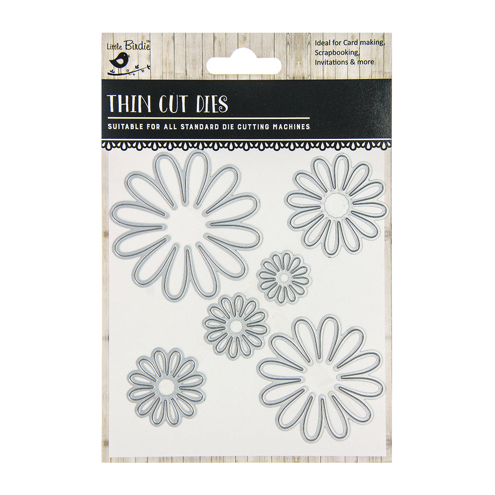 Thin Cut Flower Die Daisy 6Pcs