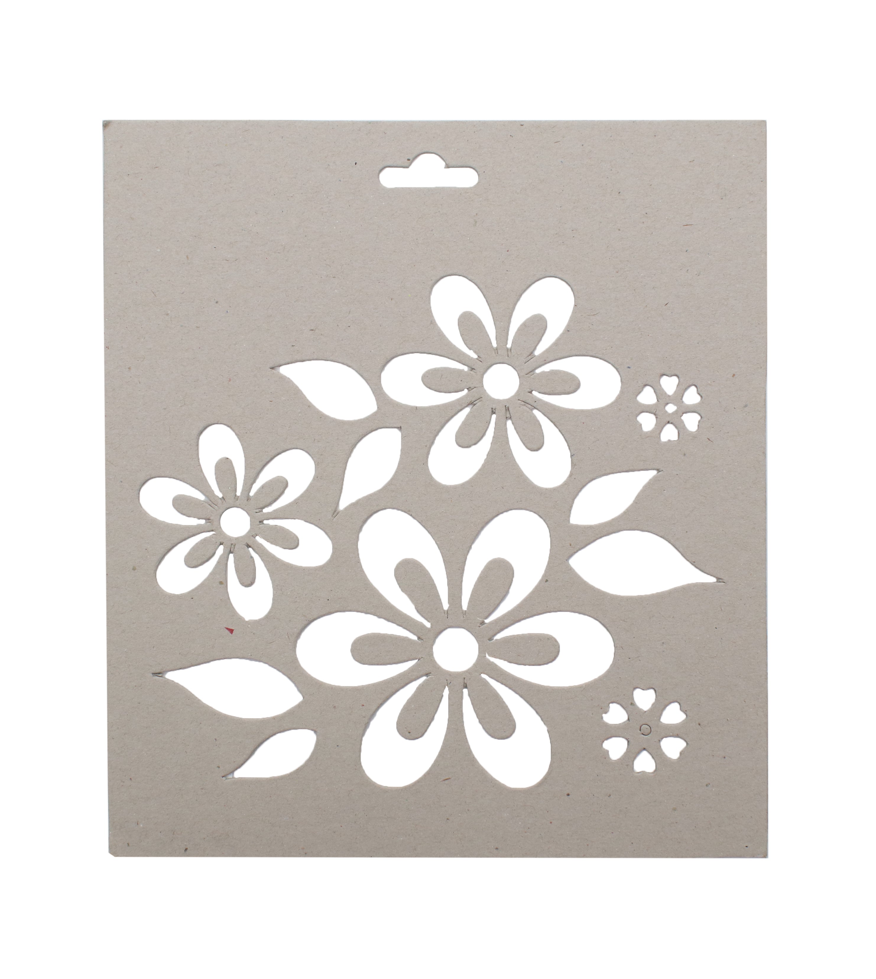 Chipboard Stencil - Wild Daisies, 8 X 9 inch