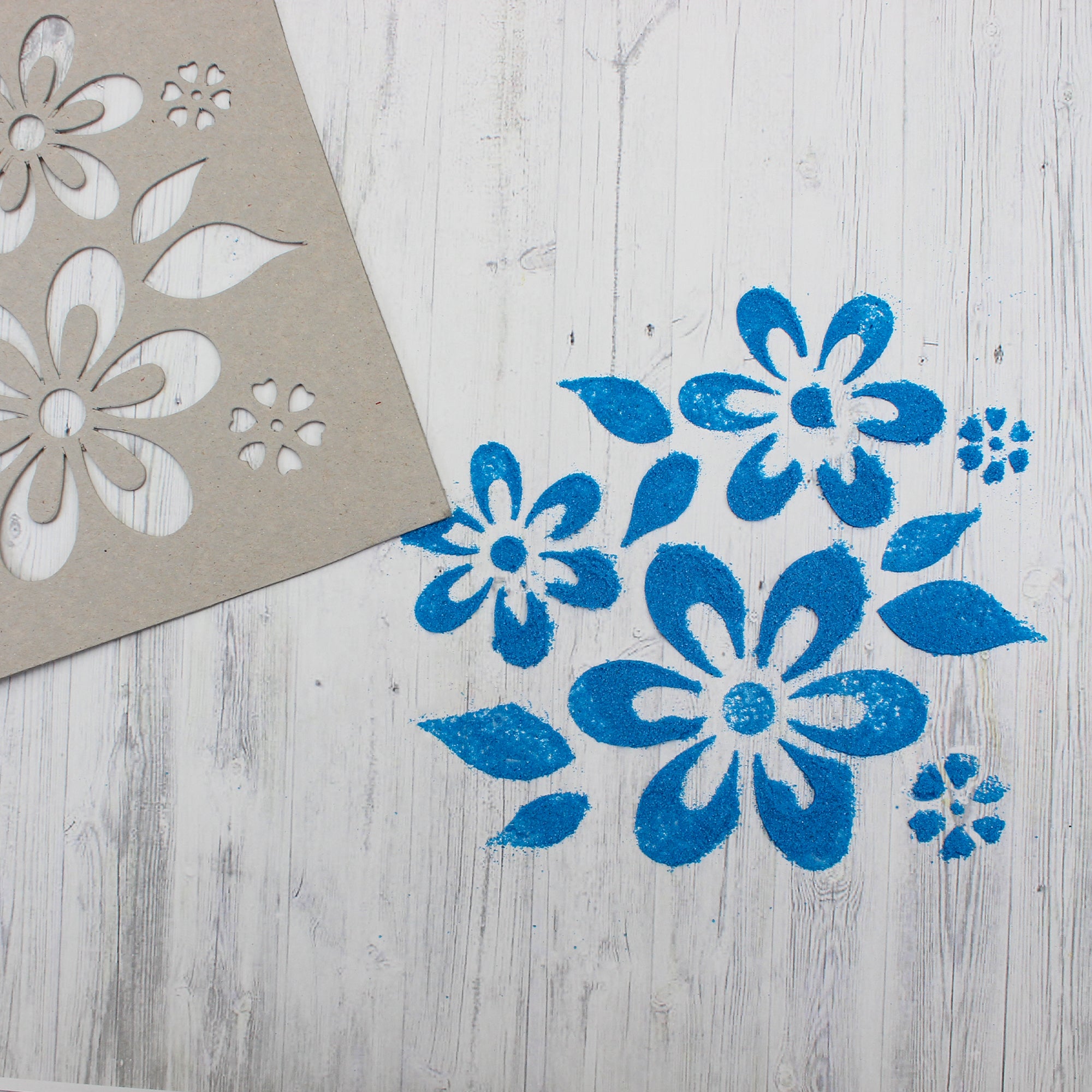 Chipboard Stencil - Wild Daisies, 8 X 9 inch