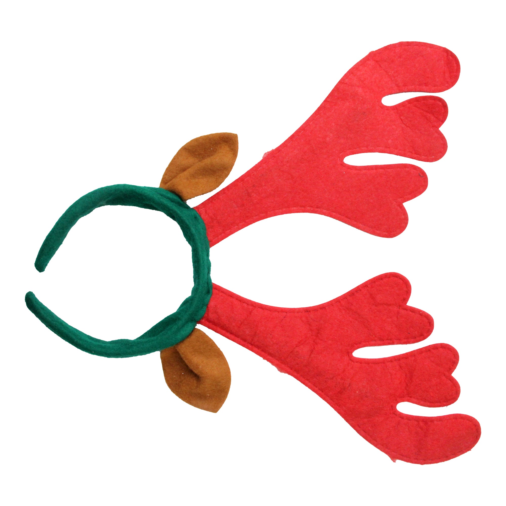 X-Mas Hair Band Reindeer W/Antlers Ear 1Pc