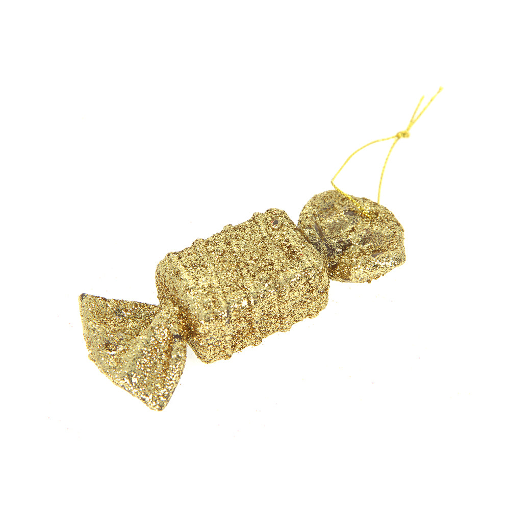 Christmas Decoration Hanging- Glitter Candy Gold