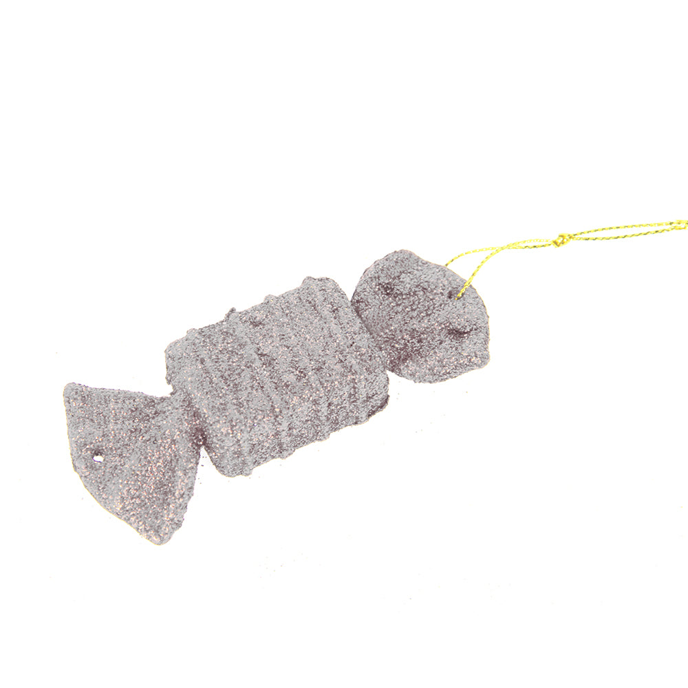 Christmas Decoration Hanging- Glitter Candy Silver