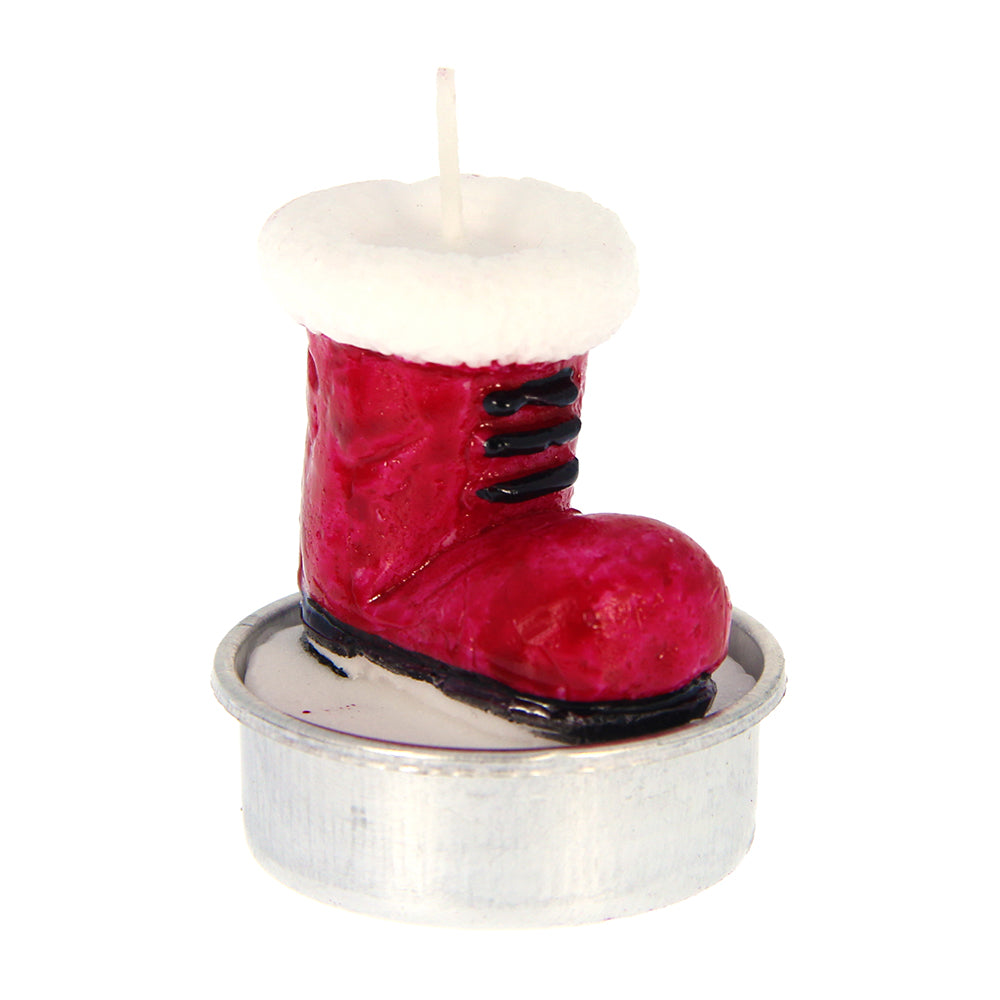 Christmas Candle 3pc- Santa Boot