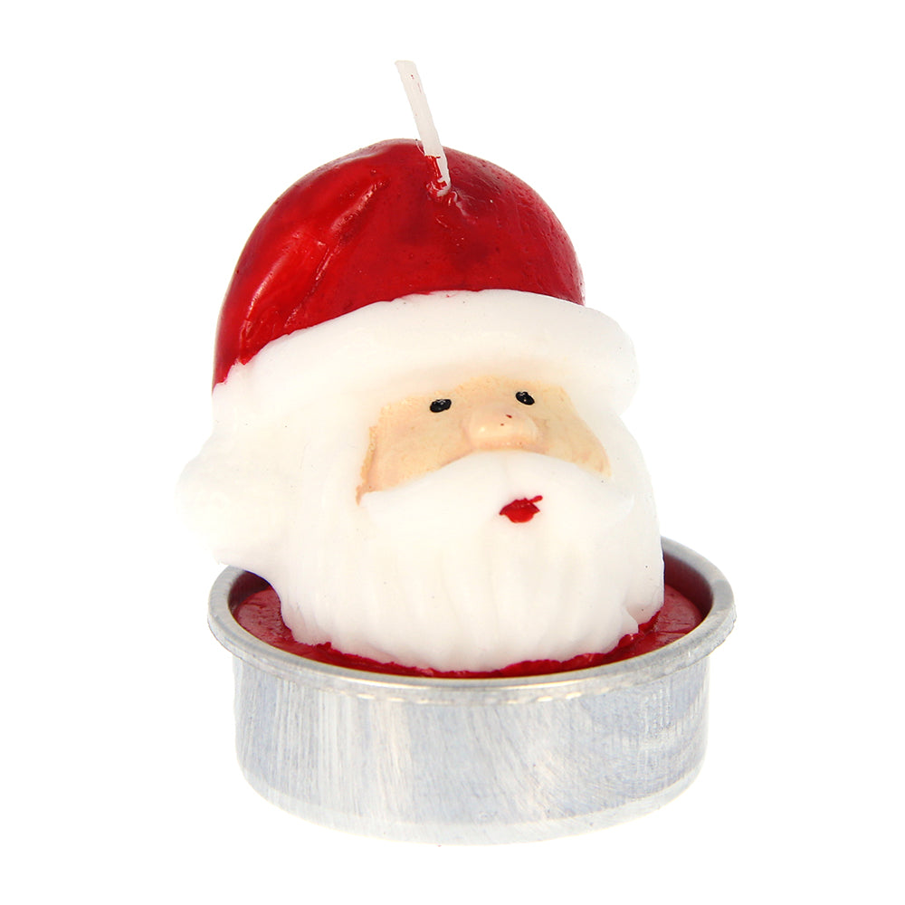 Christmas Candle 3pc- Santa