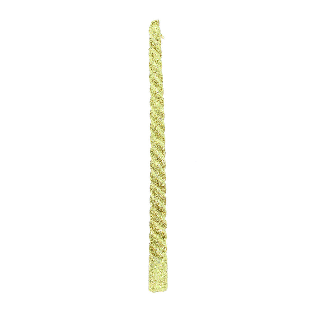Swirl Candle 3pcs- Gold