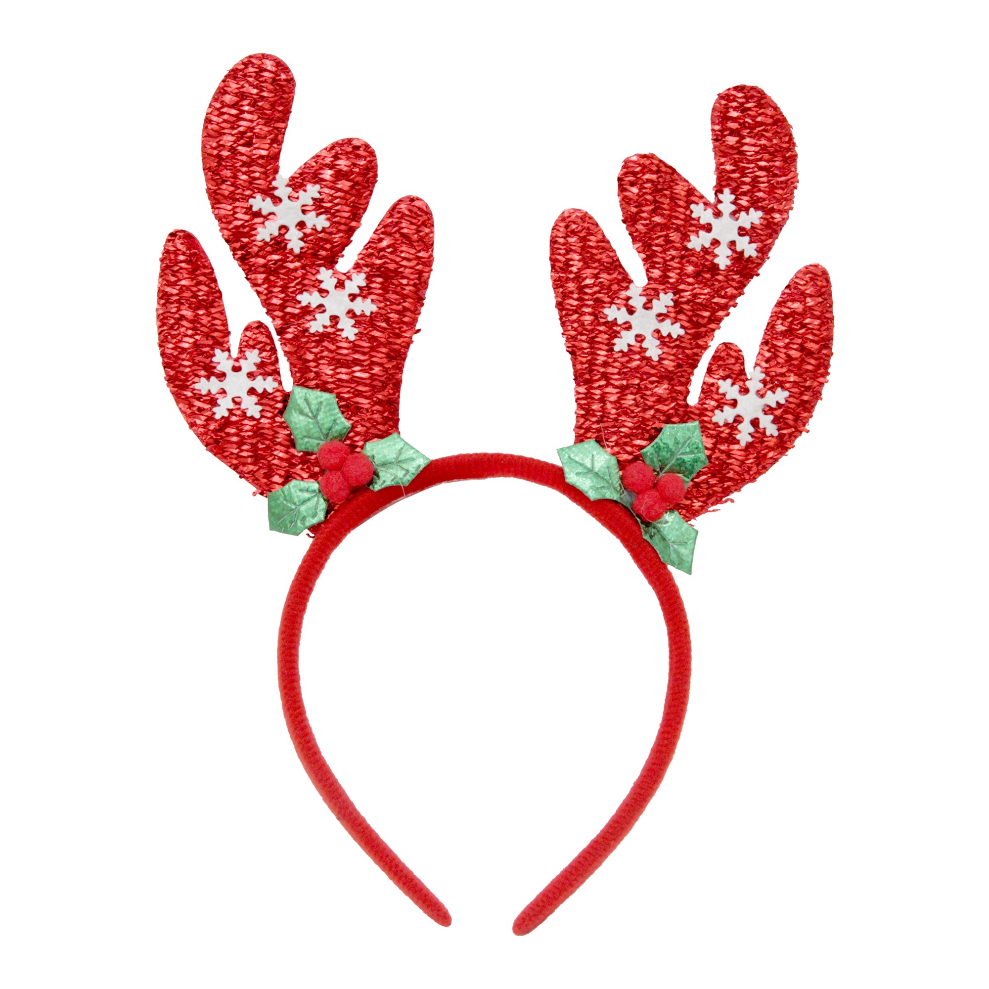 X-Mas Reaindeer Antler Tinsel Hair Band 1Pc