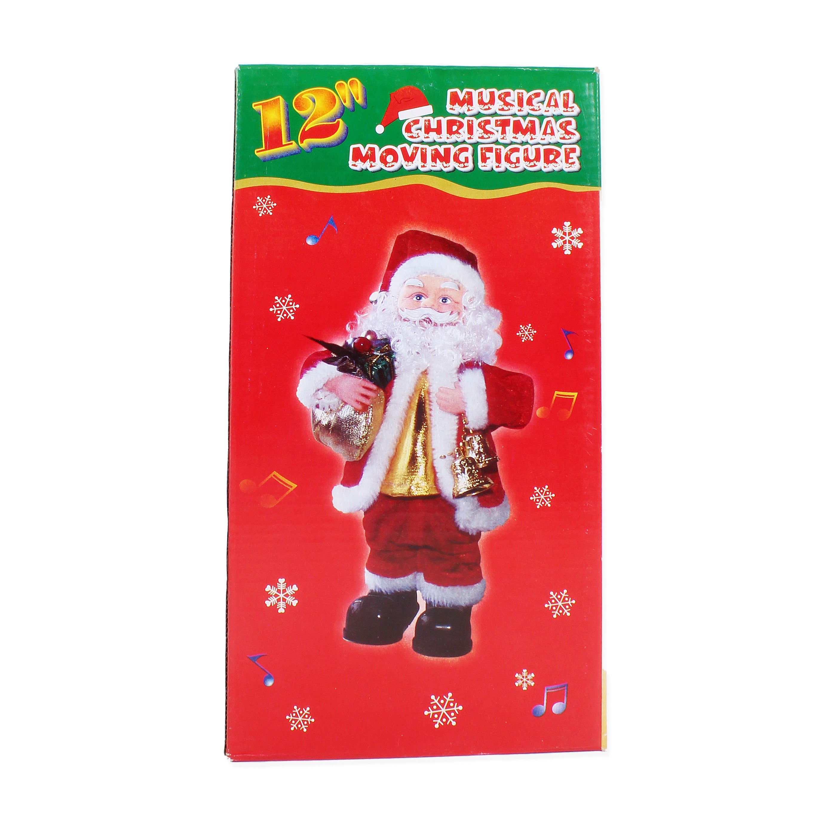 Christmas Toy Musical Moving Santa With Saxophone/Merry Christmas/Jingle Bells 10inch 1pc Box IB