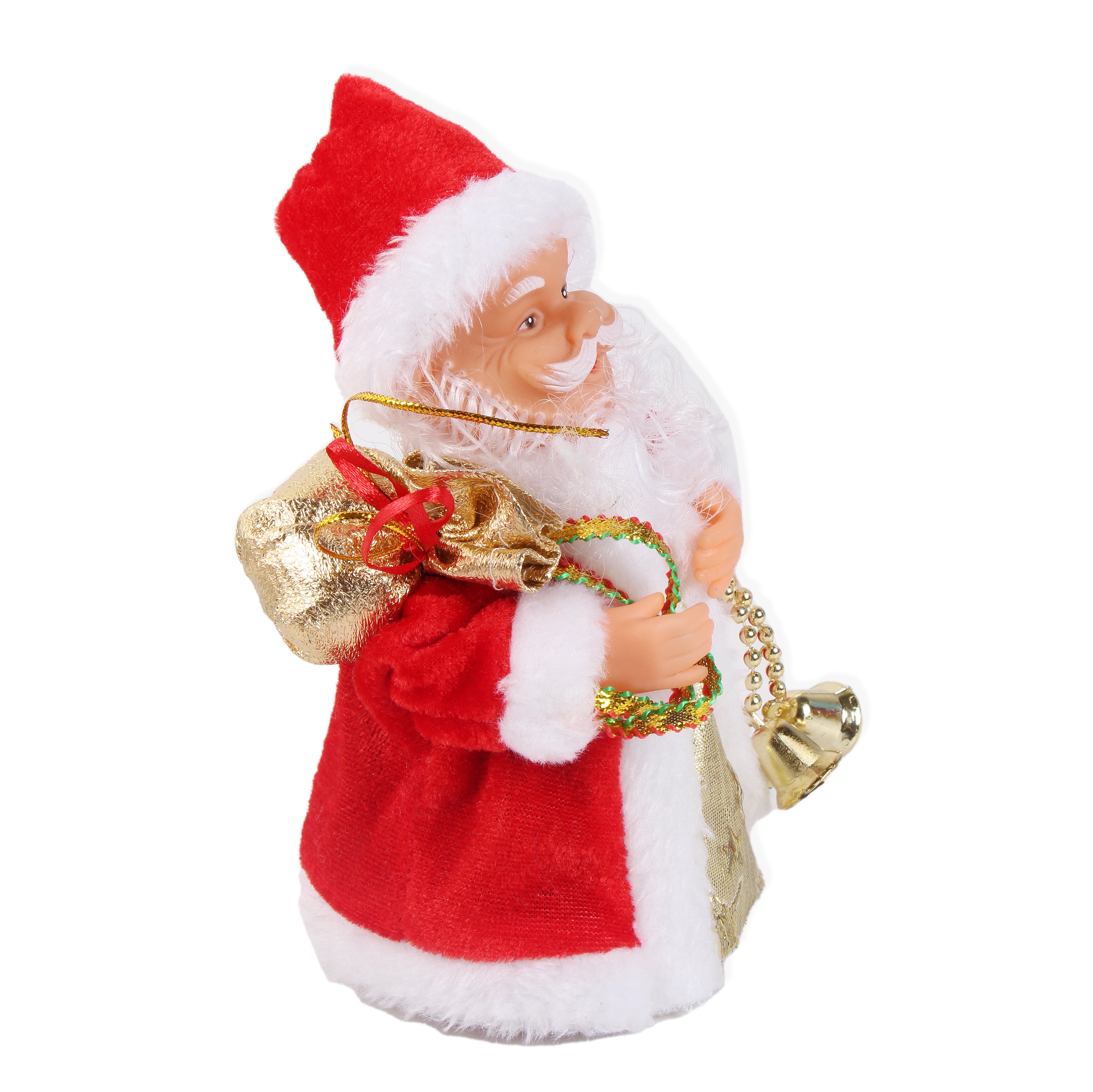 Christmas Toy Musical Rotating Santa 7inch 1pc Box IB