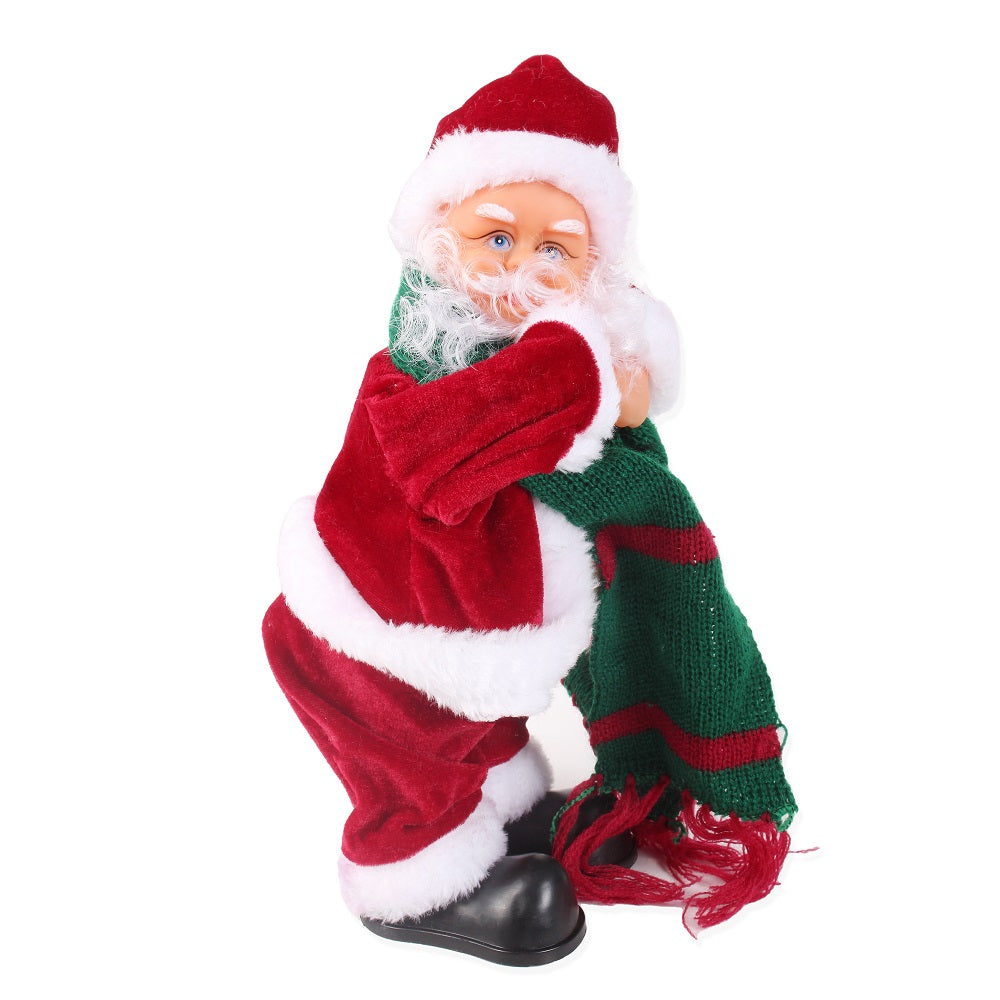 Christmas Toy Musical Moving Santa 11inch 1pc Box IB