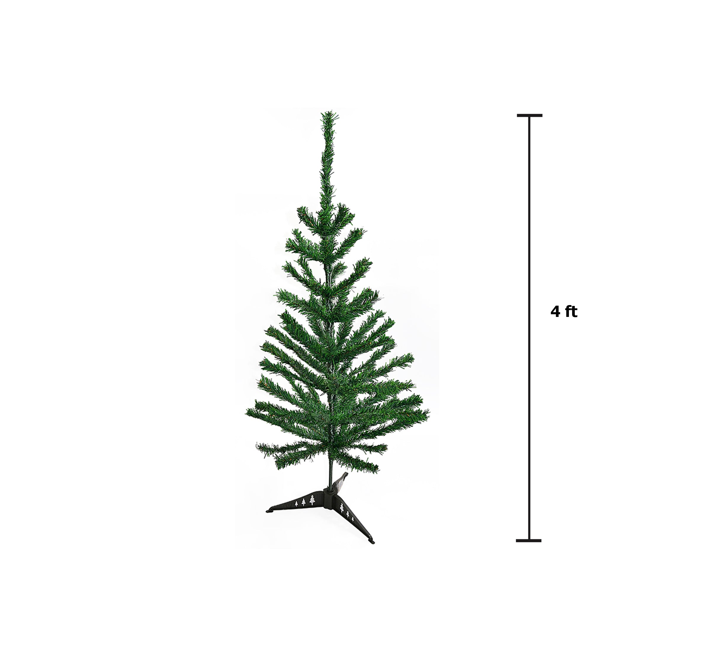 Itsy Bitsy Christmas Tree With Plastic Stand 4 Feet