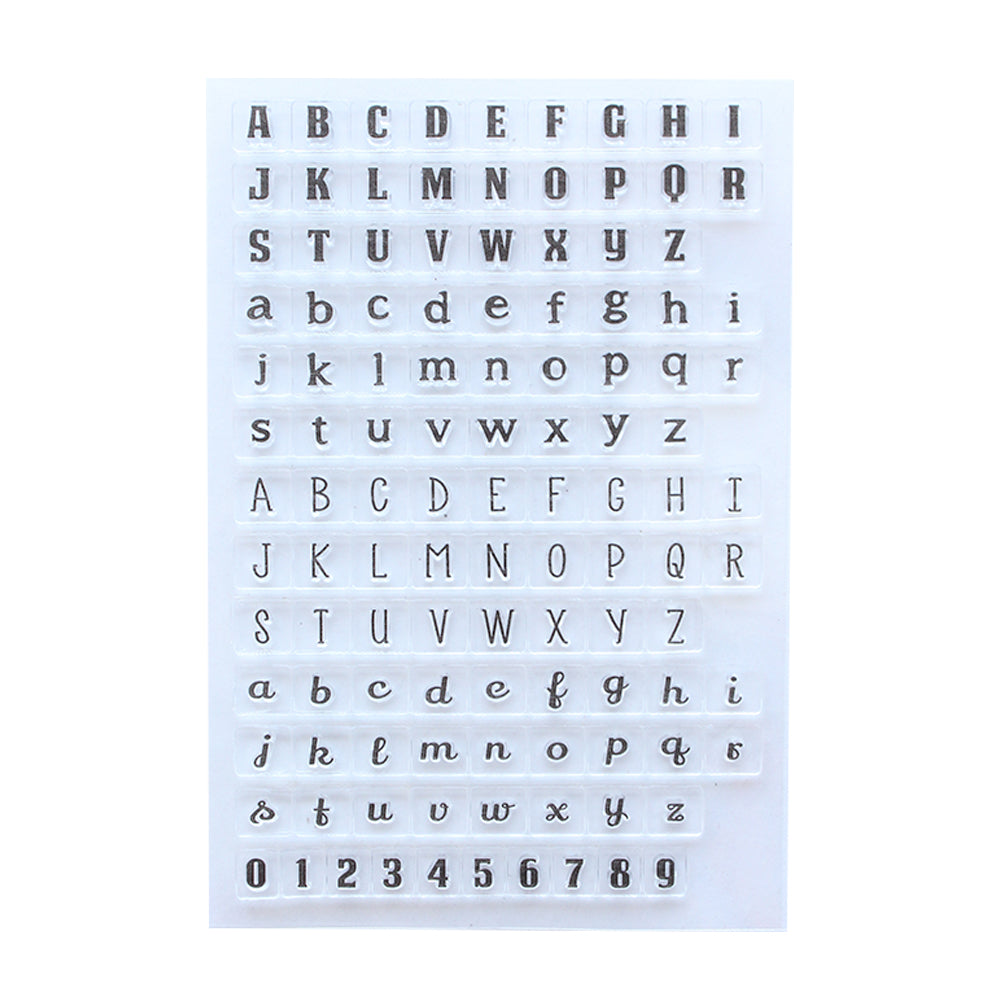 Clear Stamps Teeny Abc`S 4Inch X 6Inch 114Pc