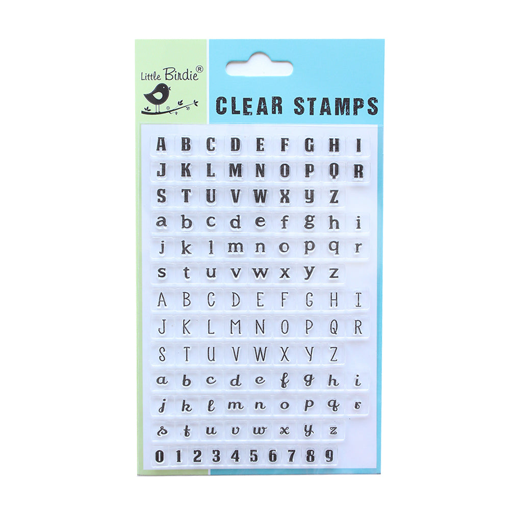 Clear Stamps Teeny Abc`S 4Inch X 6Inch 114Pc