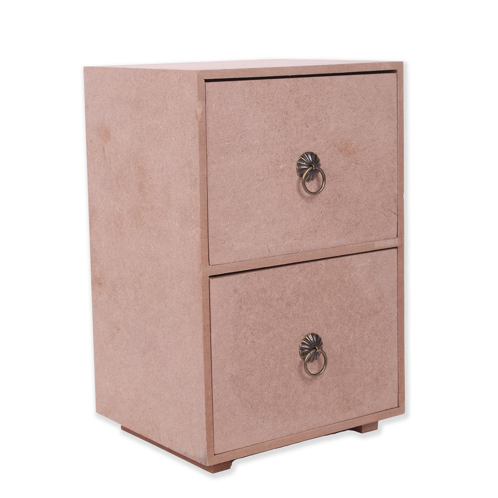 Mdf Chest Of 2Drawers W6.5 X H9.5 X D5.5Inch 5.5Mm Thick 1Pc Lb