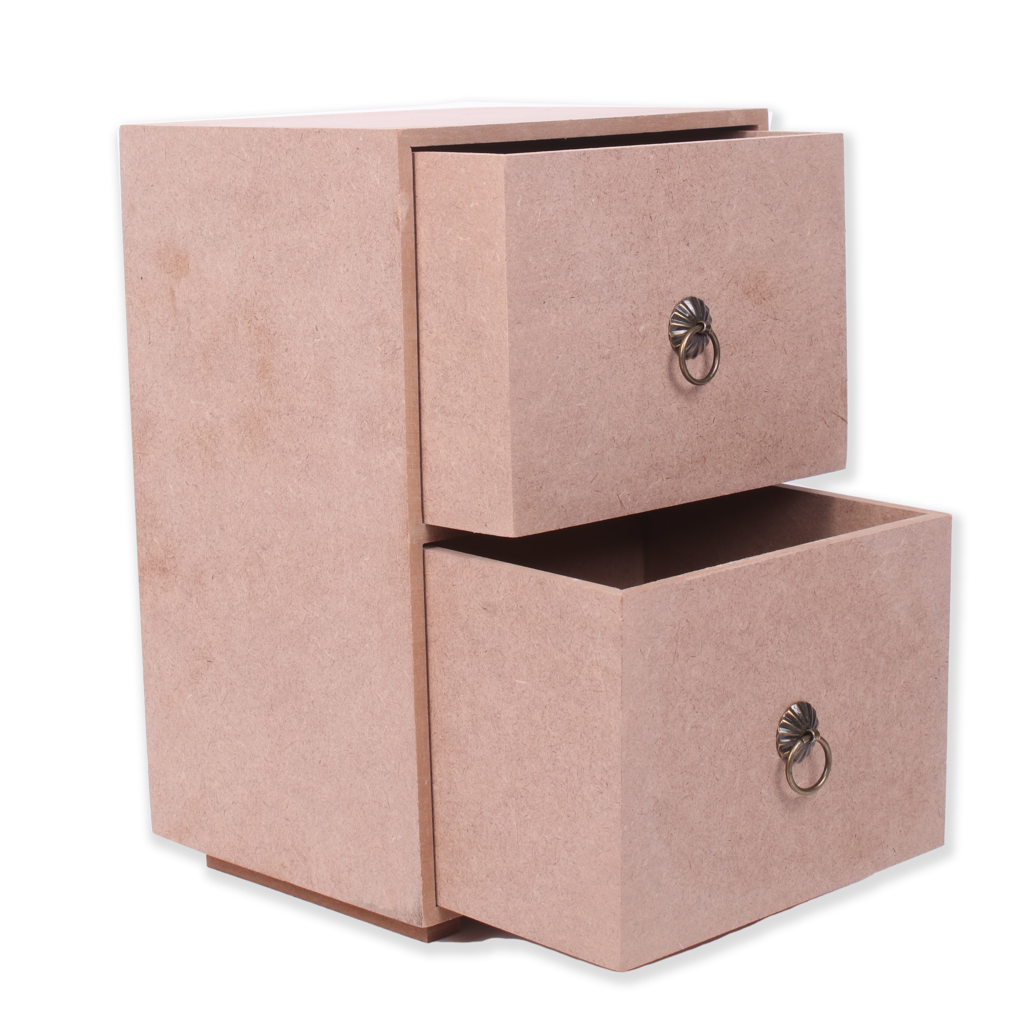 MDF Chest Of 2Drawers W6.5 X H9.5 X D5.5Inch 5.5Mm Thick 1Pc Lb