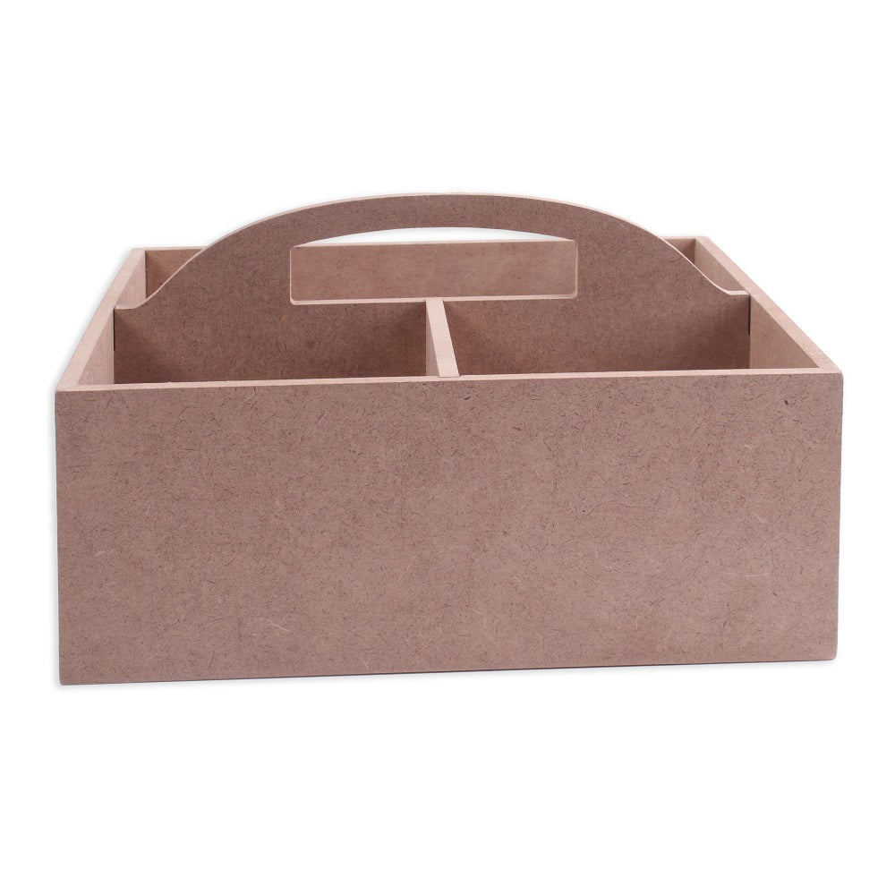MDF Table Organizer With Handle L22.7 X W19.7Cm Approx 5.5Mm Thick 1Pc Sw Lb