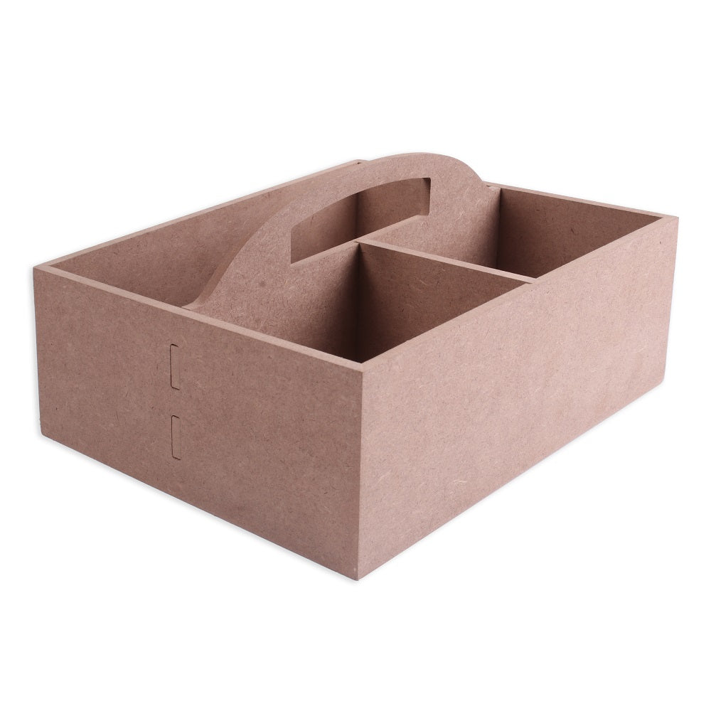 MDF Table Organizer With Handle L22.7 X W19.7Cm Approx 5.5Mm Thick 1Pc Sw Lb