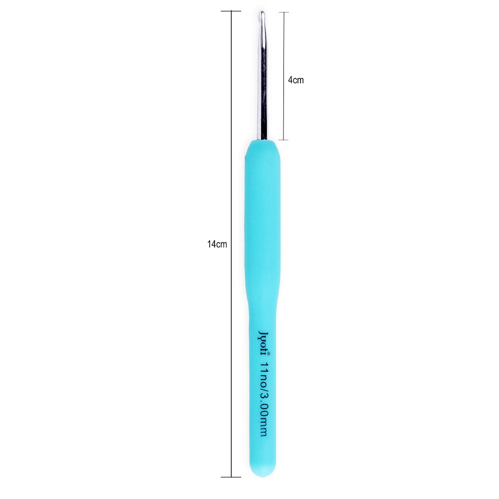Crochet Hook Plastic Handle 3mm Size-11 1pc