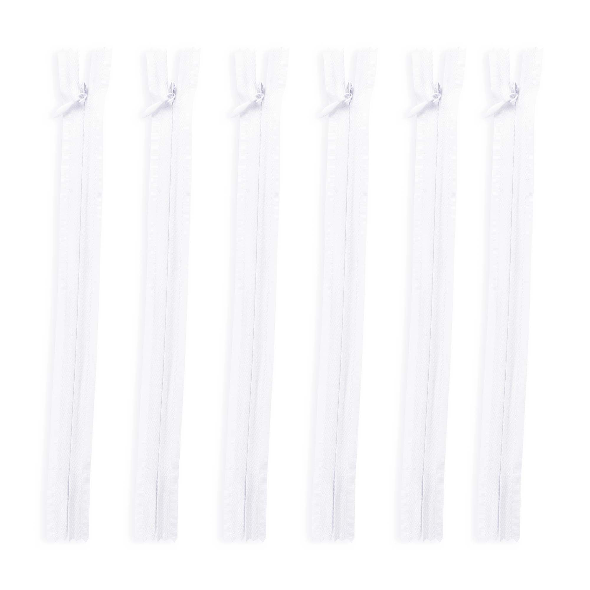 Zipper White 8 Inch 6Pc Pbhc Jy