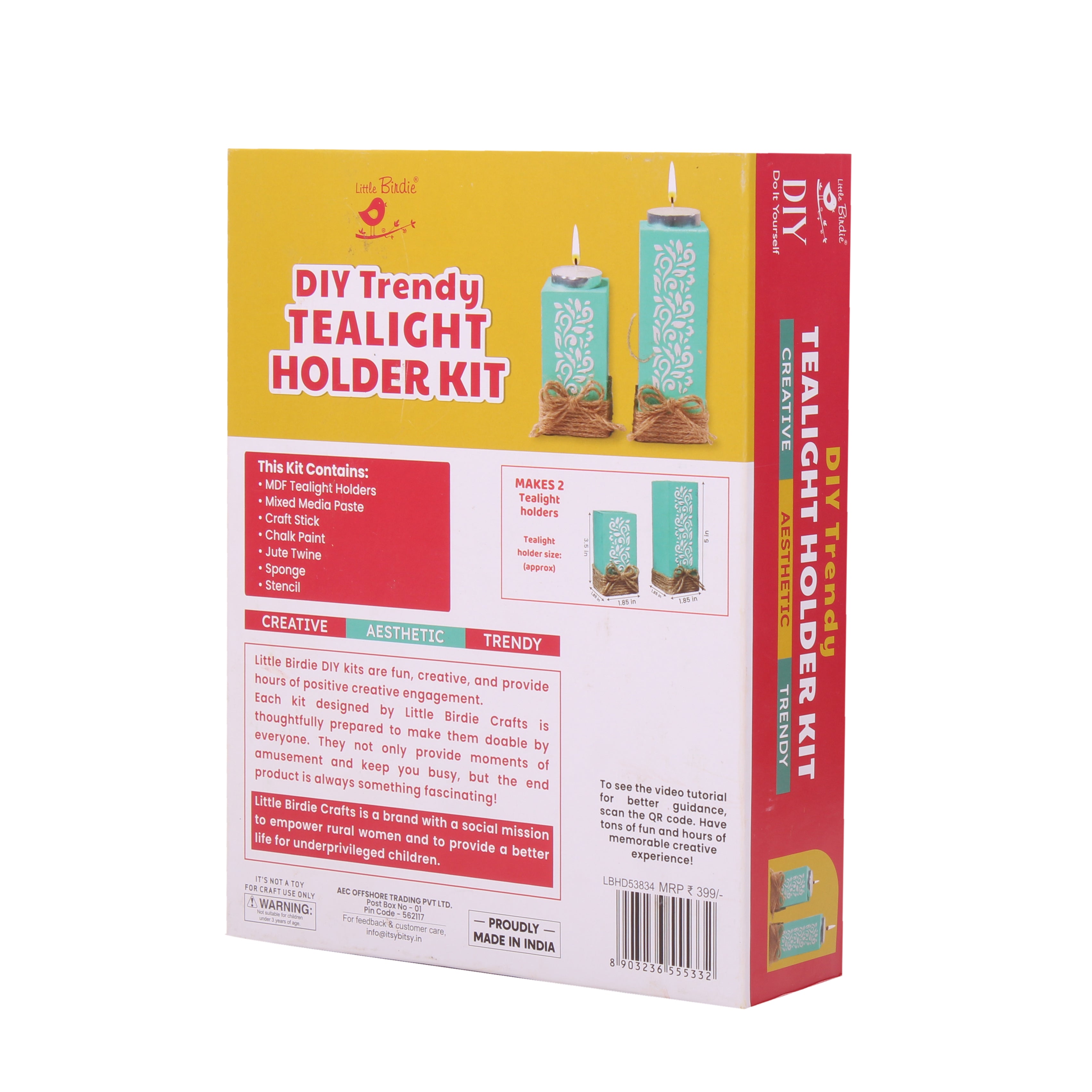 Diy Trendy Tealight Holder Kit 2Set 1Box