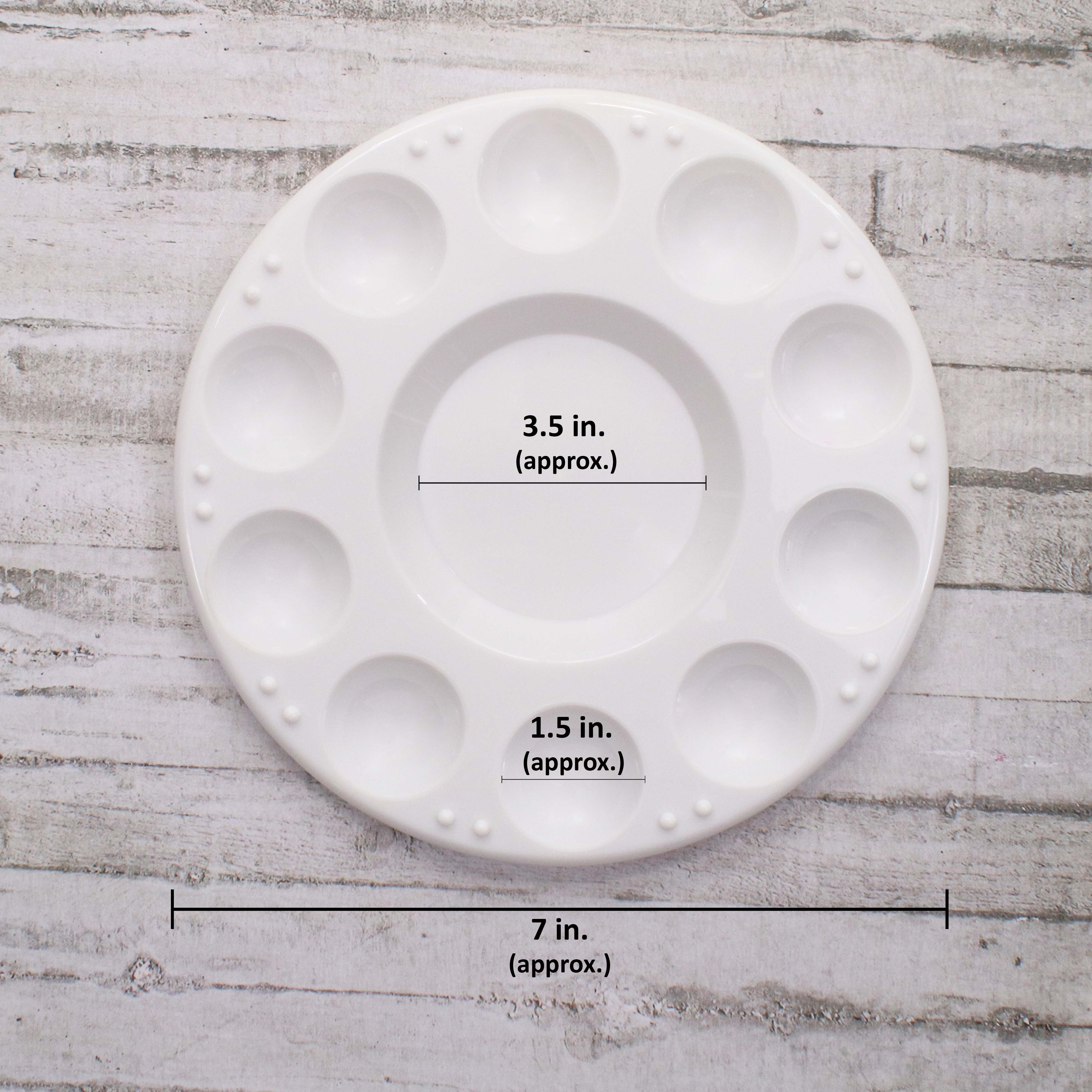 Artists Plastic Palette 7inch Round 10 Well 1pc