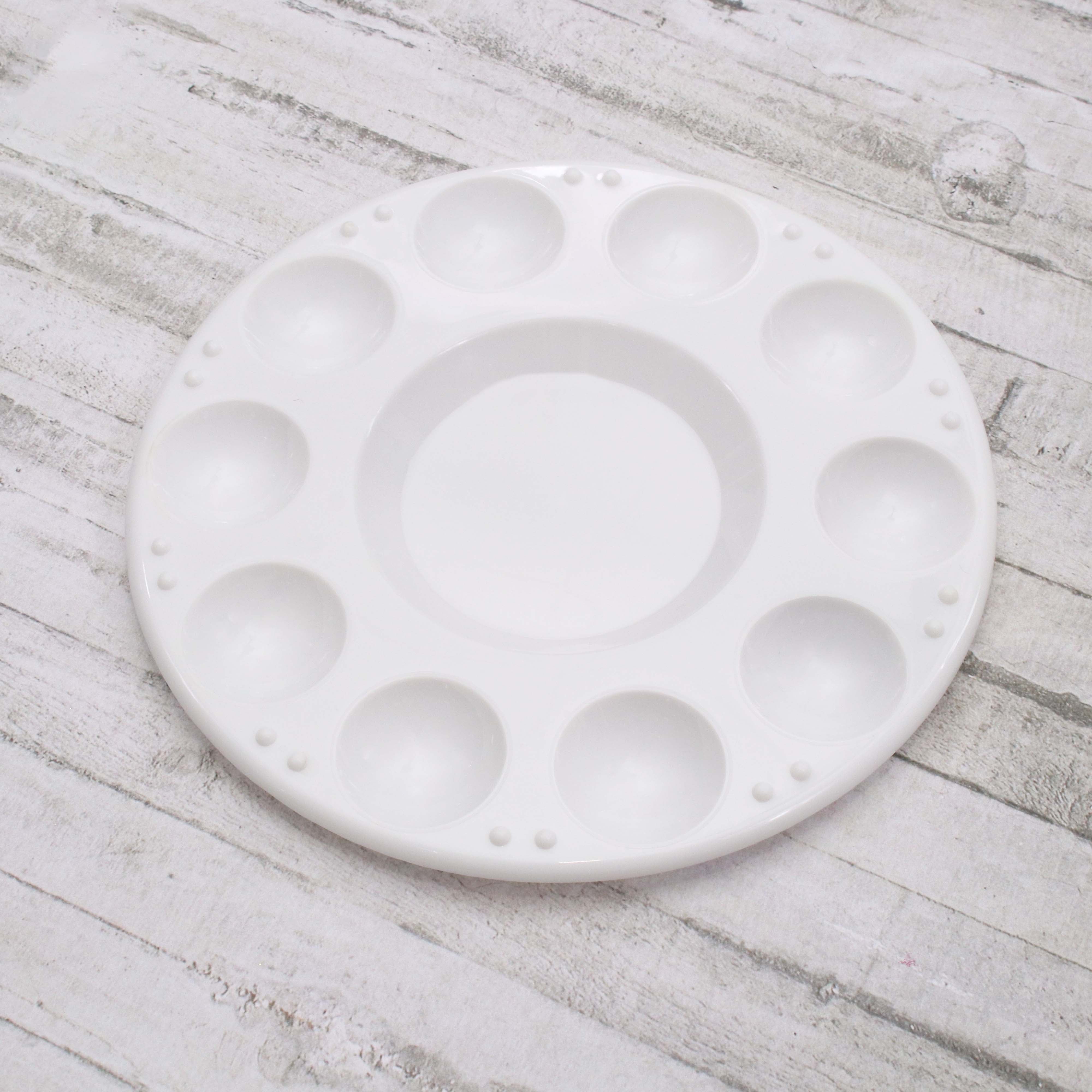 Artists Plastic Palette 7inch Round 10 Well 1pc