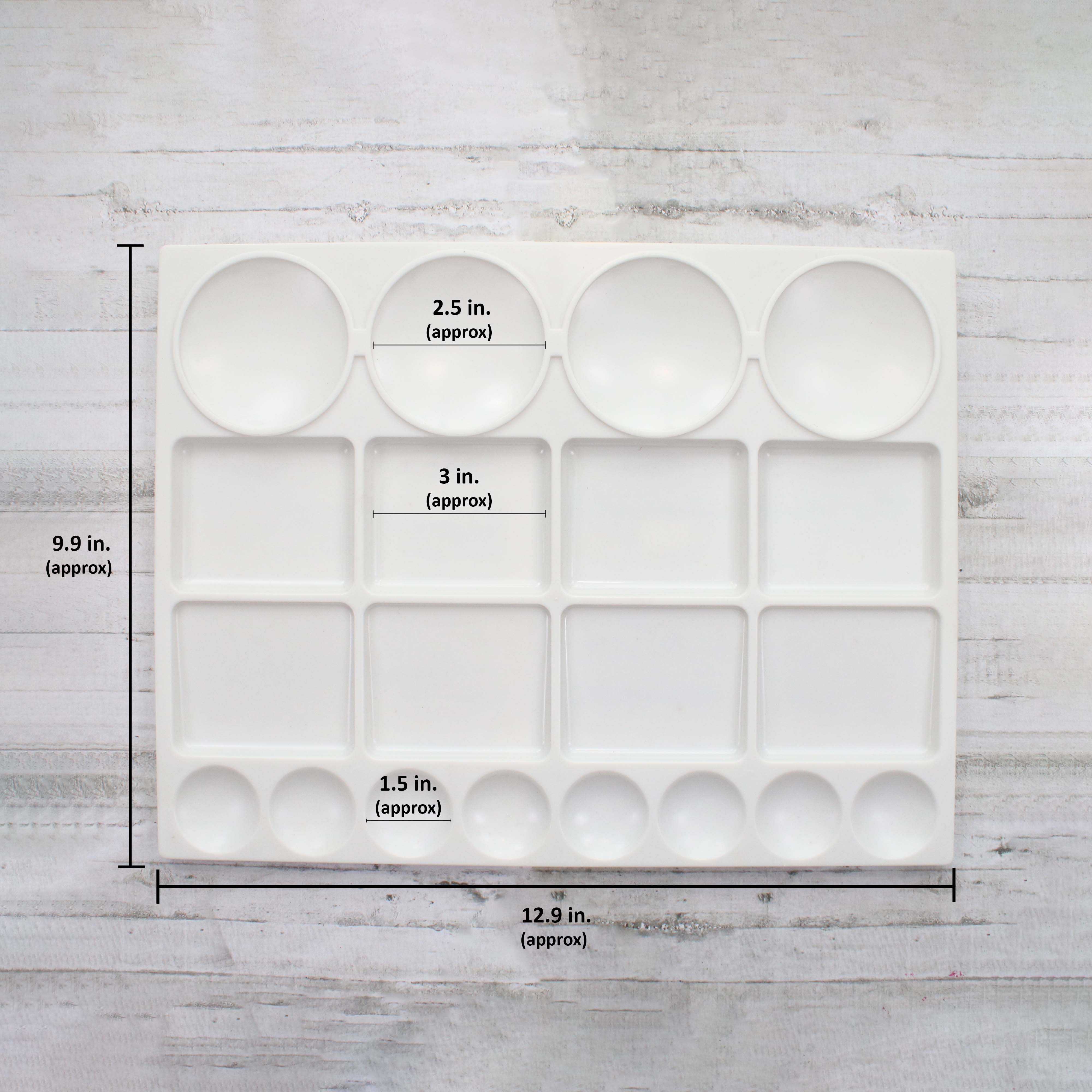 Artists Plastic Palette 12.9inch X 9.9inch 20 Well 1pc