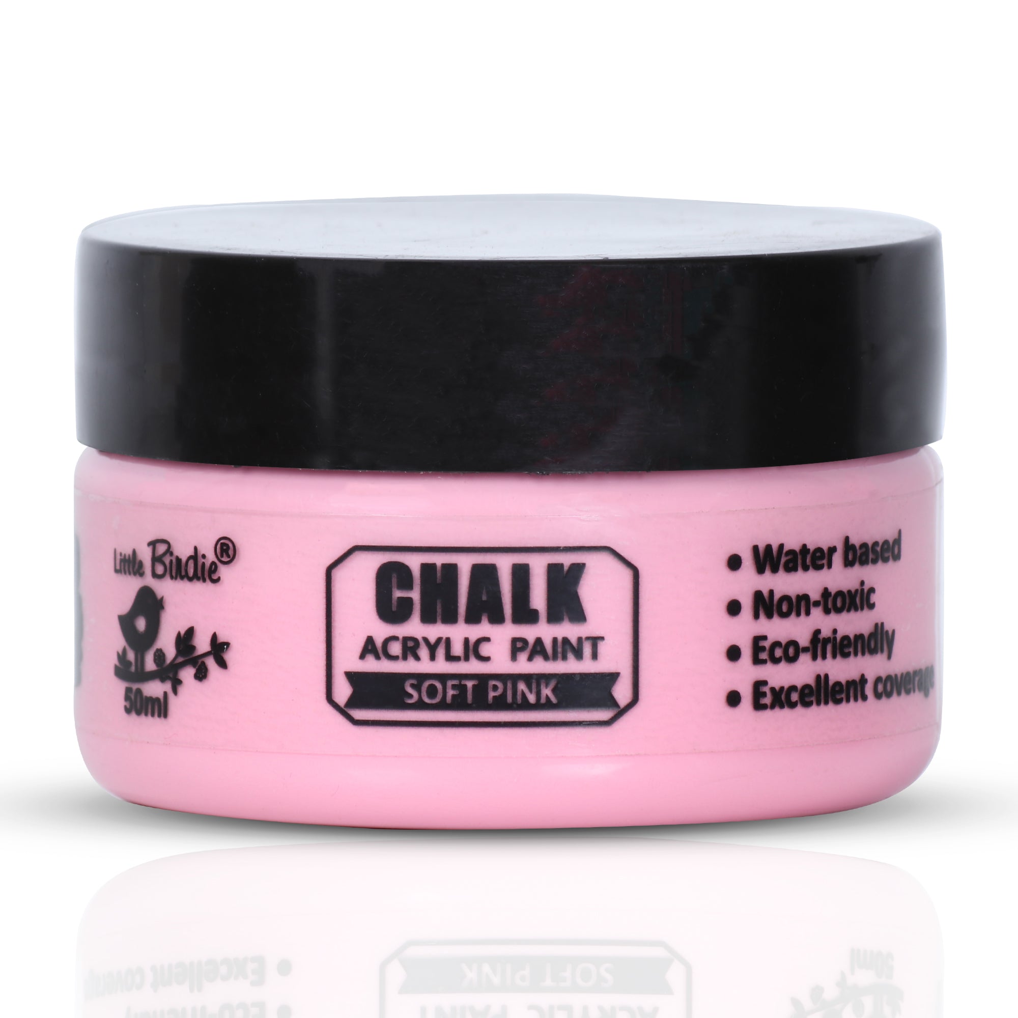 Home Decor Chalk Paint Soft Pink 50ml Bottle