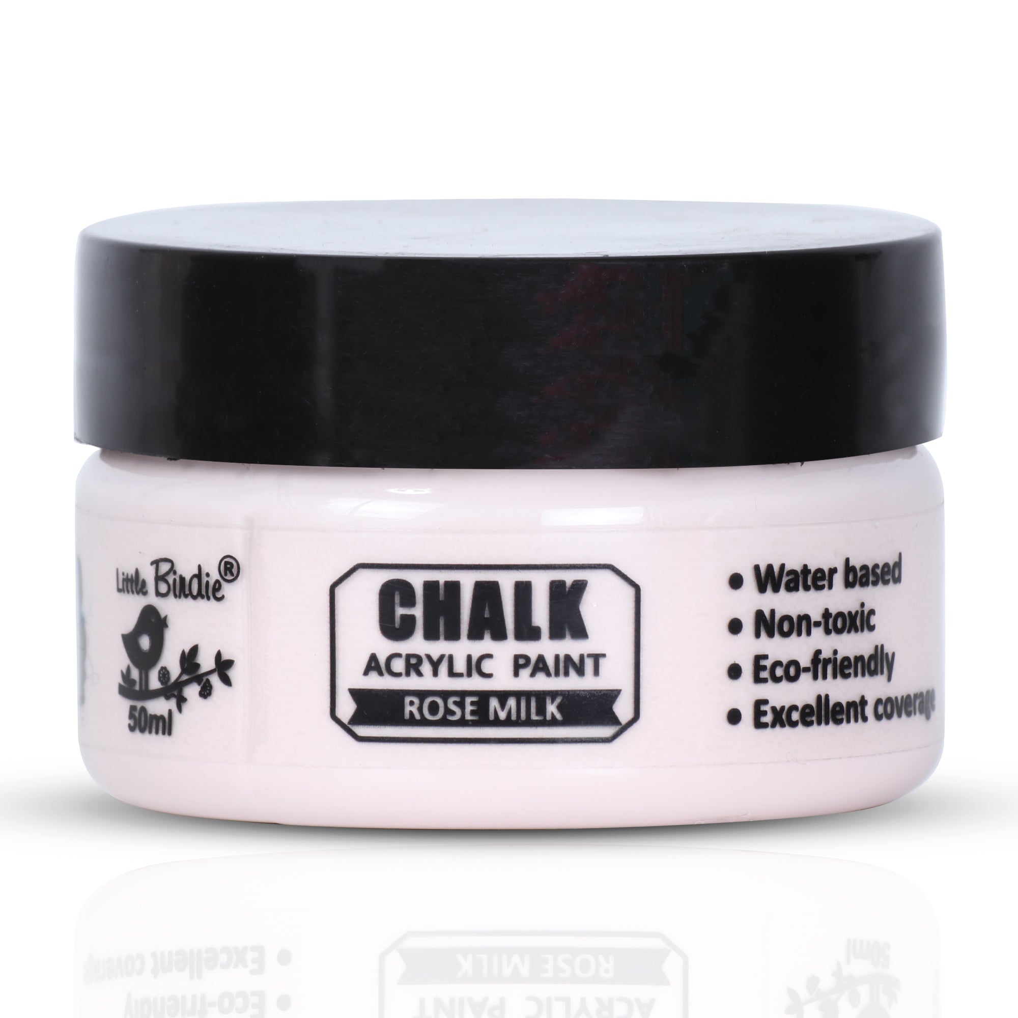 Home Decor Chalk Paint Rose Milk 50ml Bottle