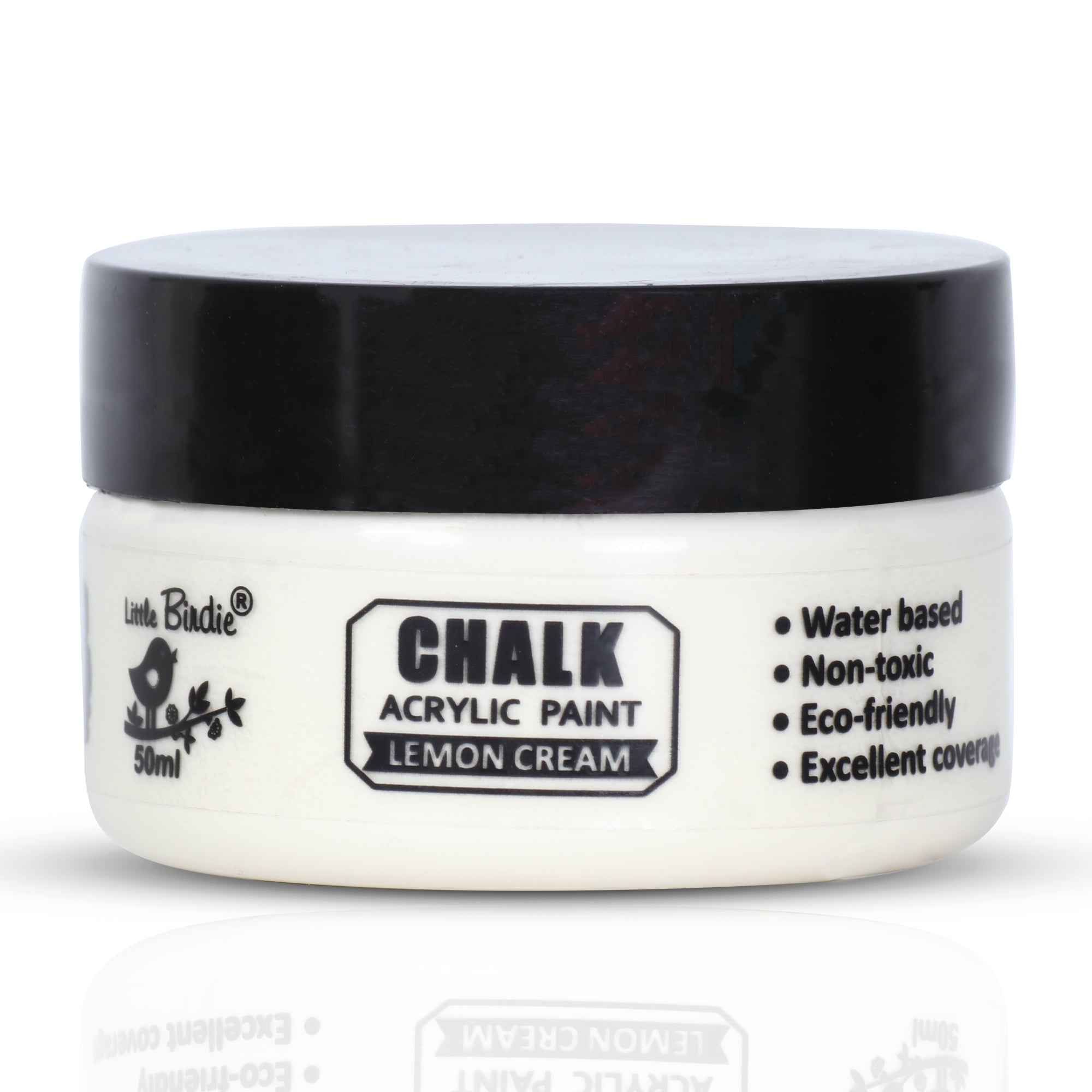 Home Decor Chalk Paint Lemon Cream 50ml Bottle