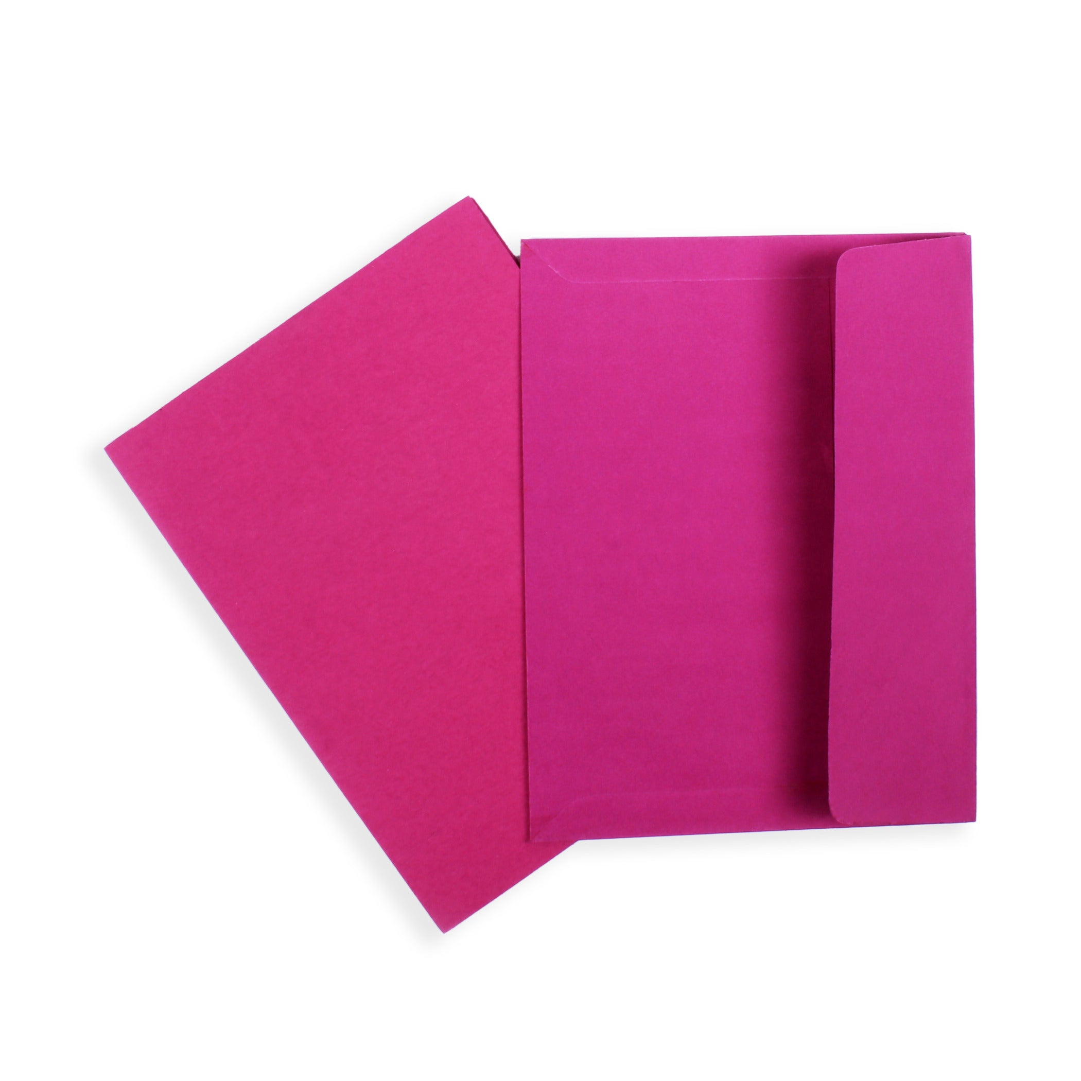 Premium Card & Envelope Hot Pink 4Inch X6Inch  1Pc Lb