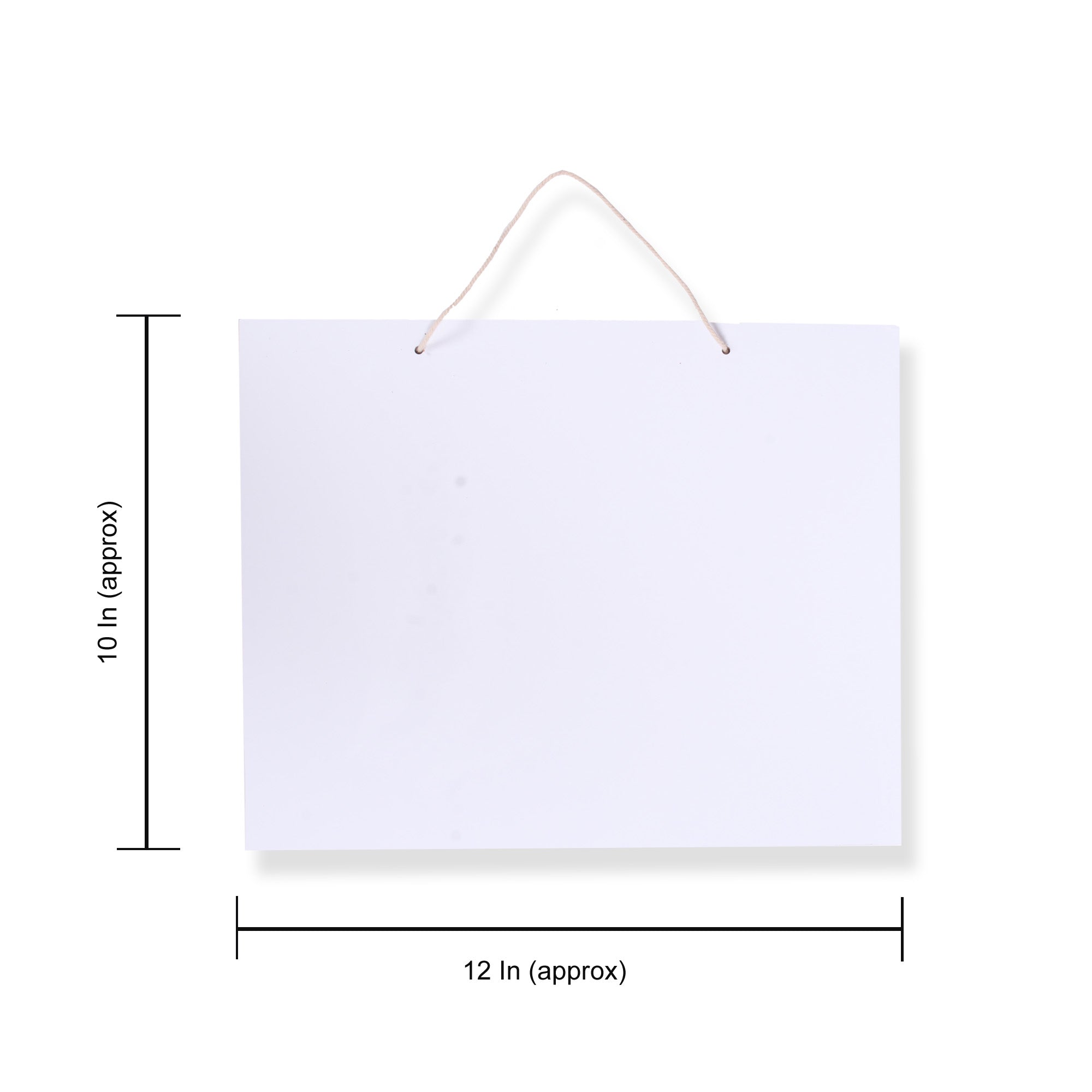 Creative Hanging White Marker Board Landscape Rectangular W12 X H10Inch 5.5Mm Thick 1Pc Lb