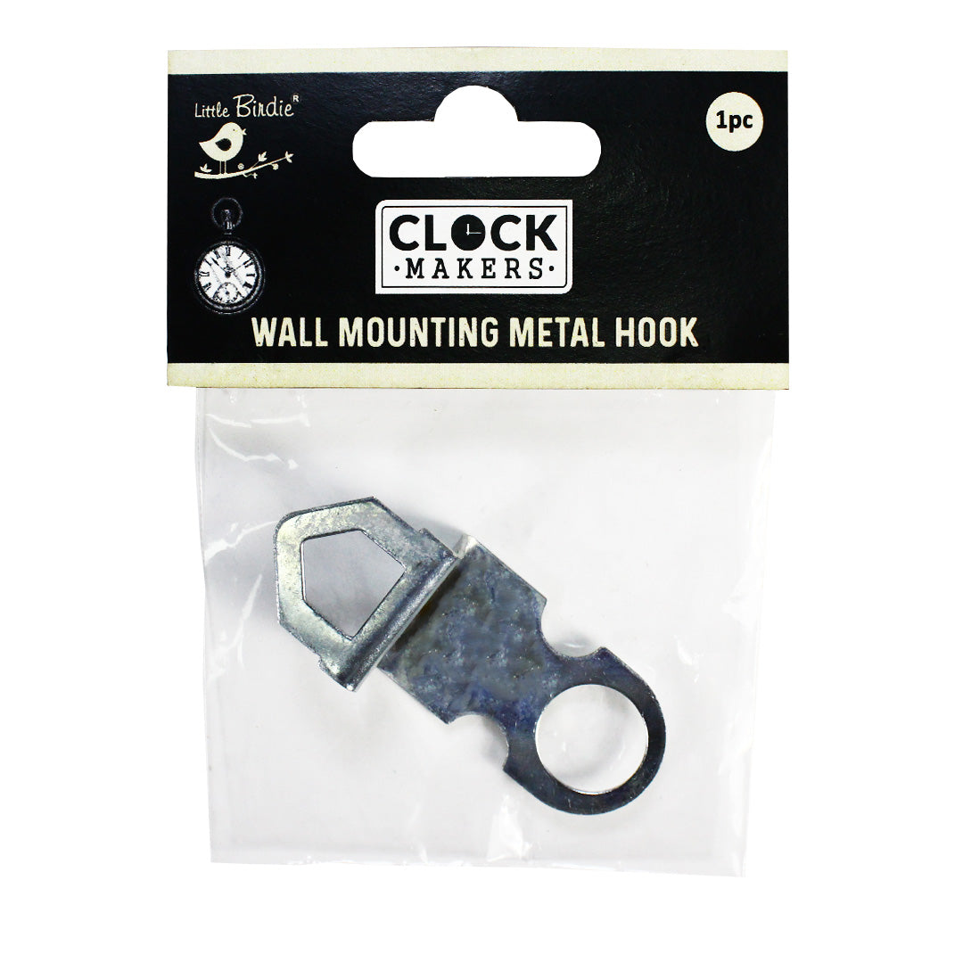 Wall Mounting Metal Hooks L Silver 1pc