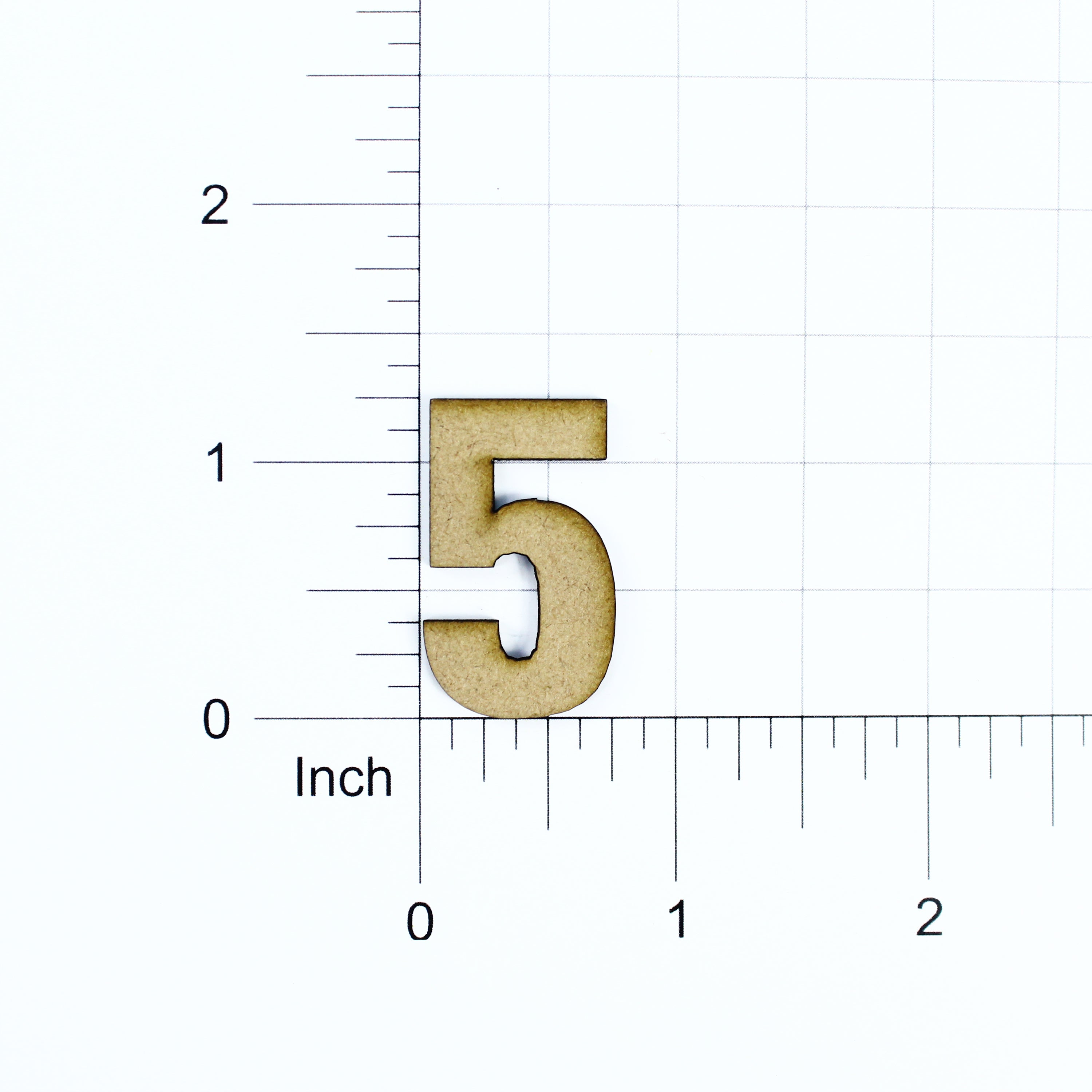 Clock Numbers Mdf 1.25inch 1.9mm Thick 15pc