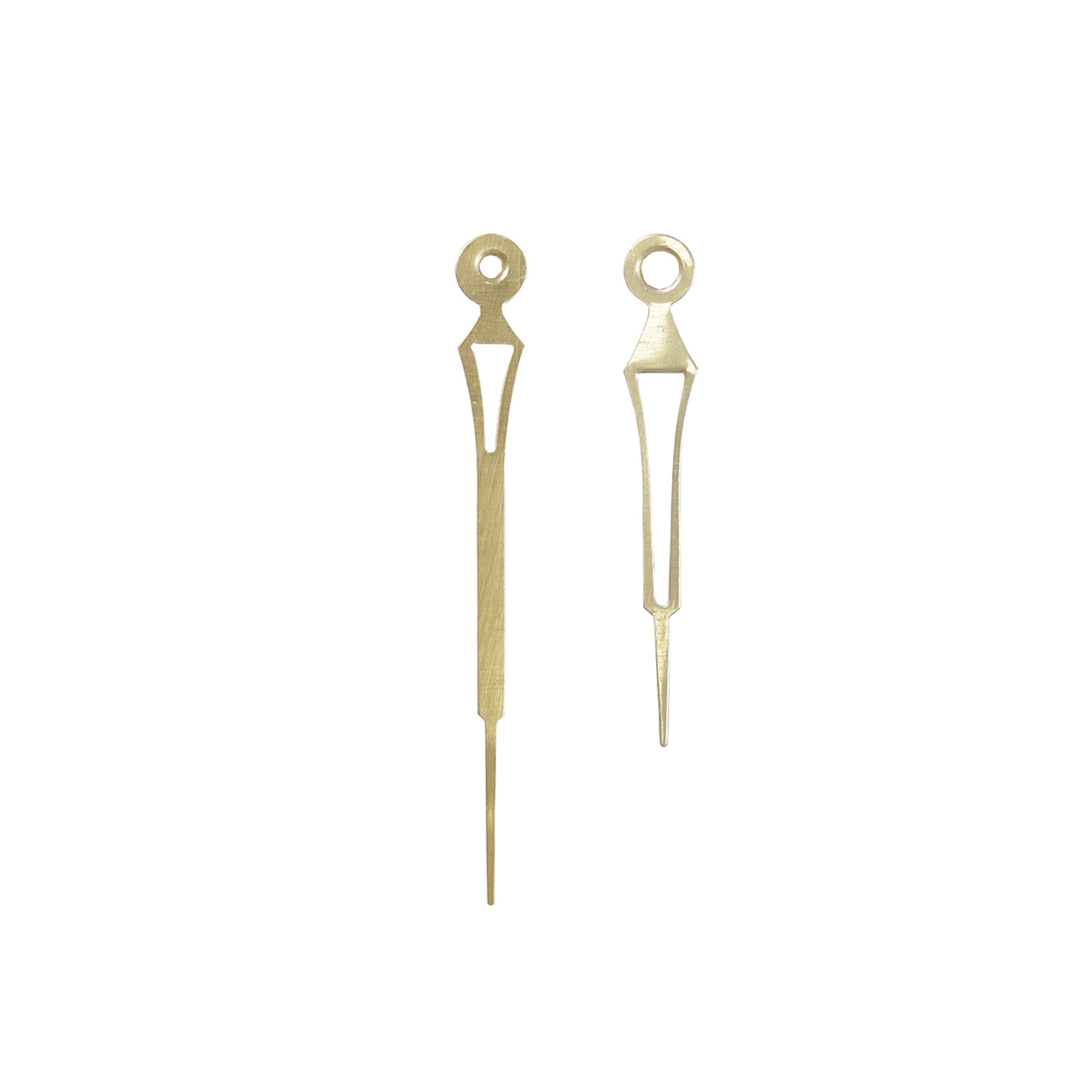 Clock Hands Hour And Minute Nyx Gold Hour 7Cm; Minute 9.1Cm 2Pc Pbci Lb