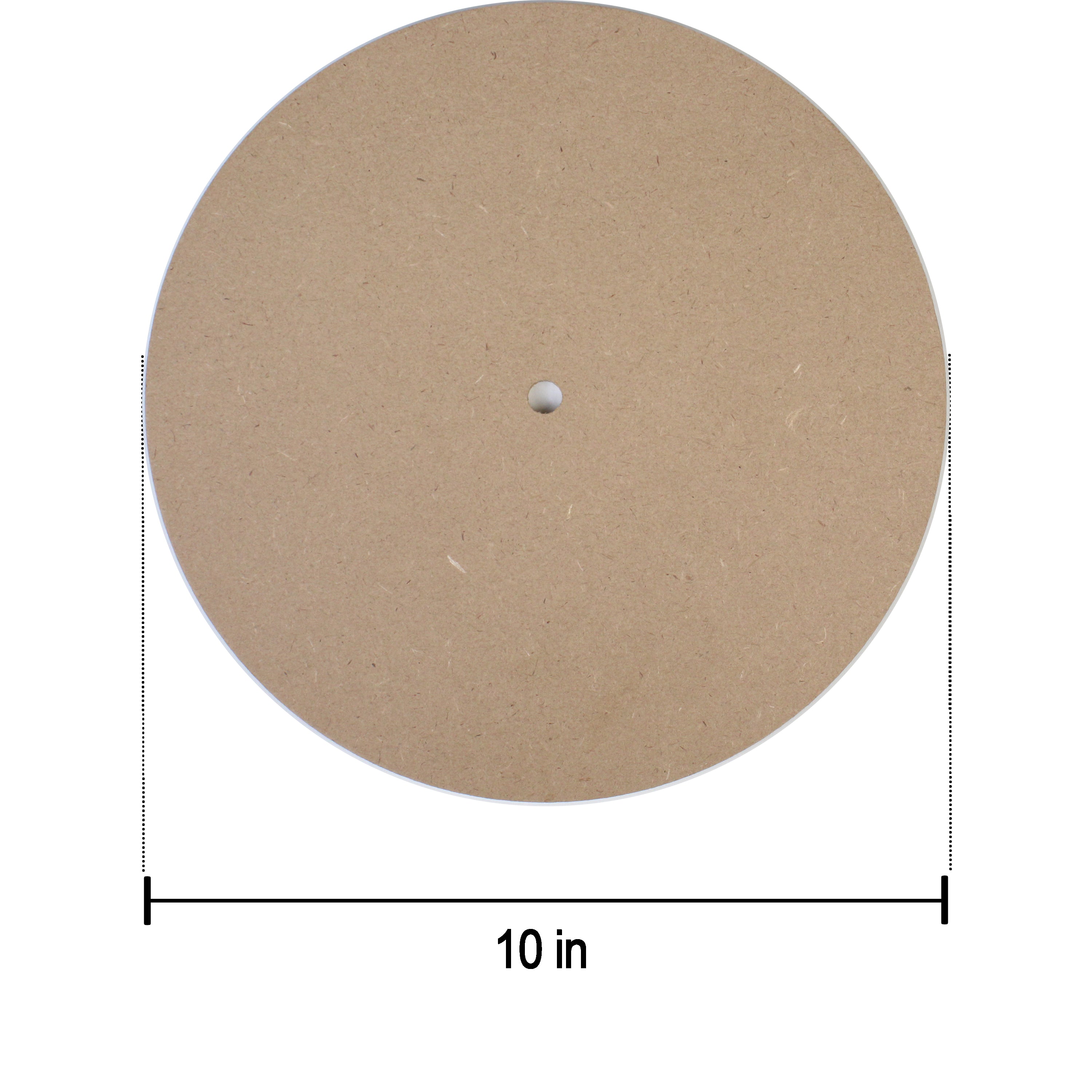 Mdf Clock Face 10Inch Dia 1.9Mm Thick 1Pc Lb
