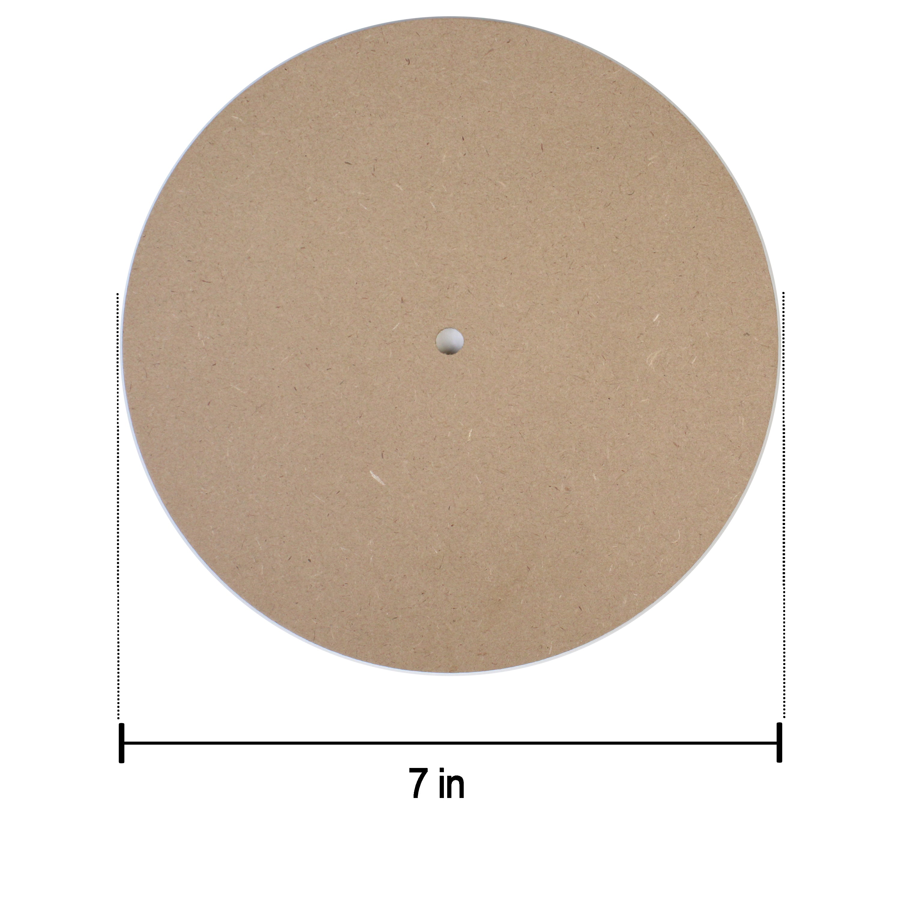 Mdf Clock Face 7Inch Dia 5.5Mm Thick 1Pc Lb