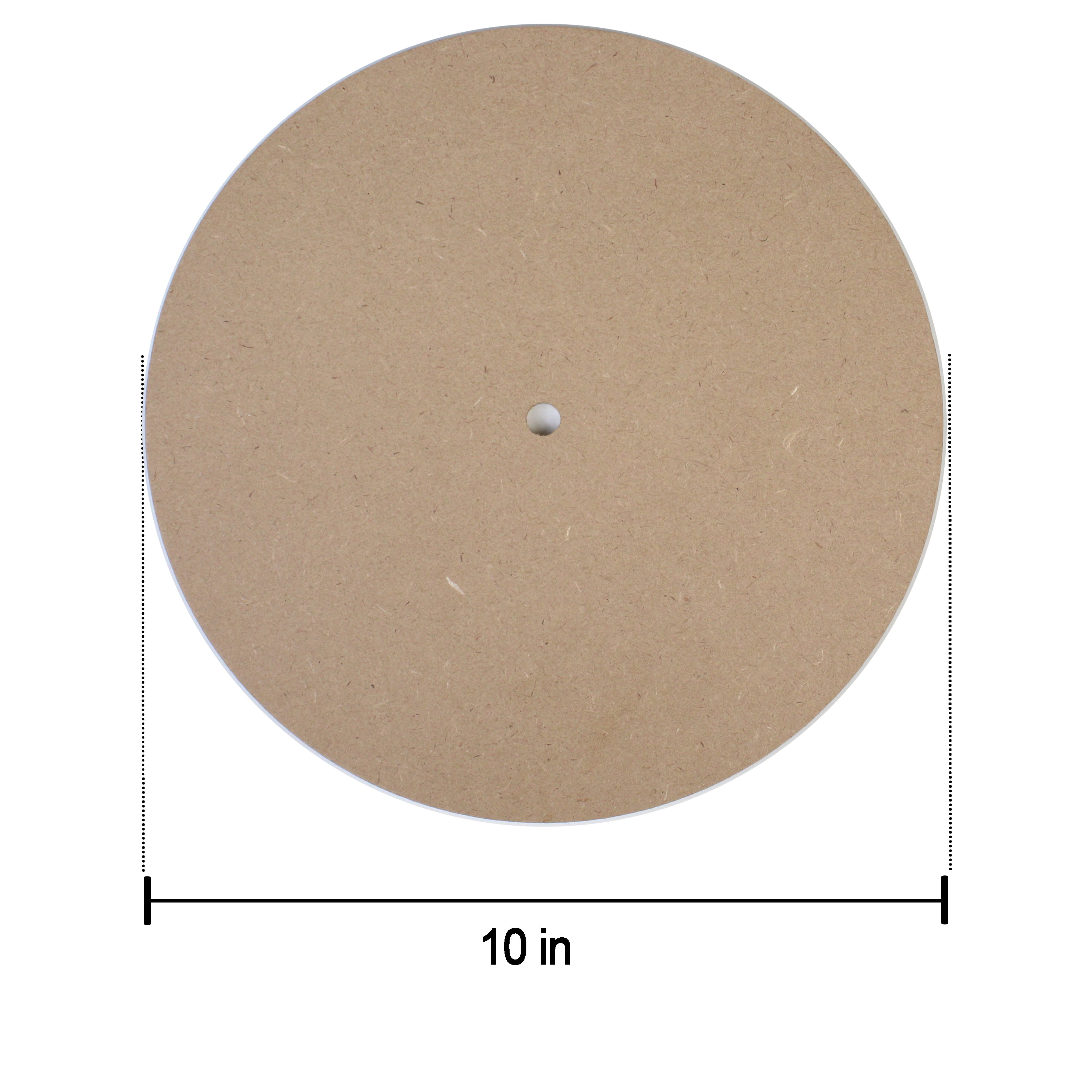 Mdf Clock Face 10Inch Dia 18Mm Thick 1Pc Lb
