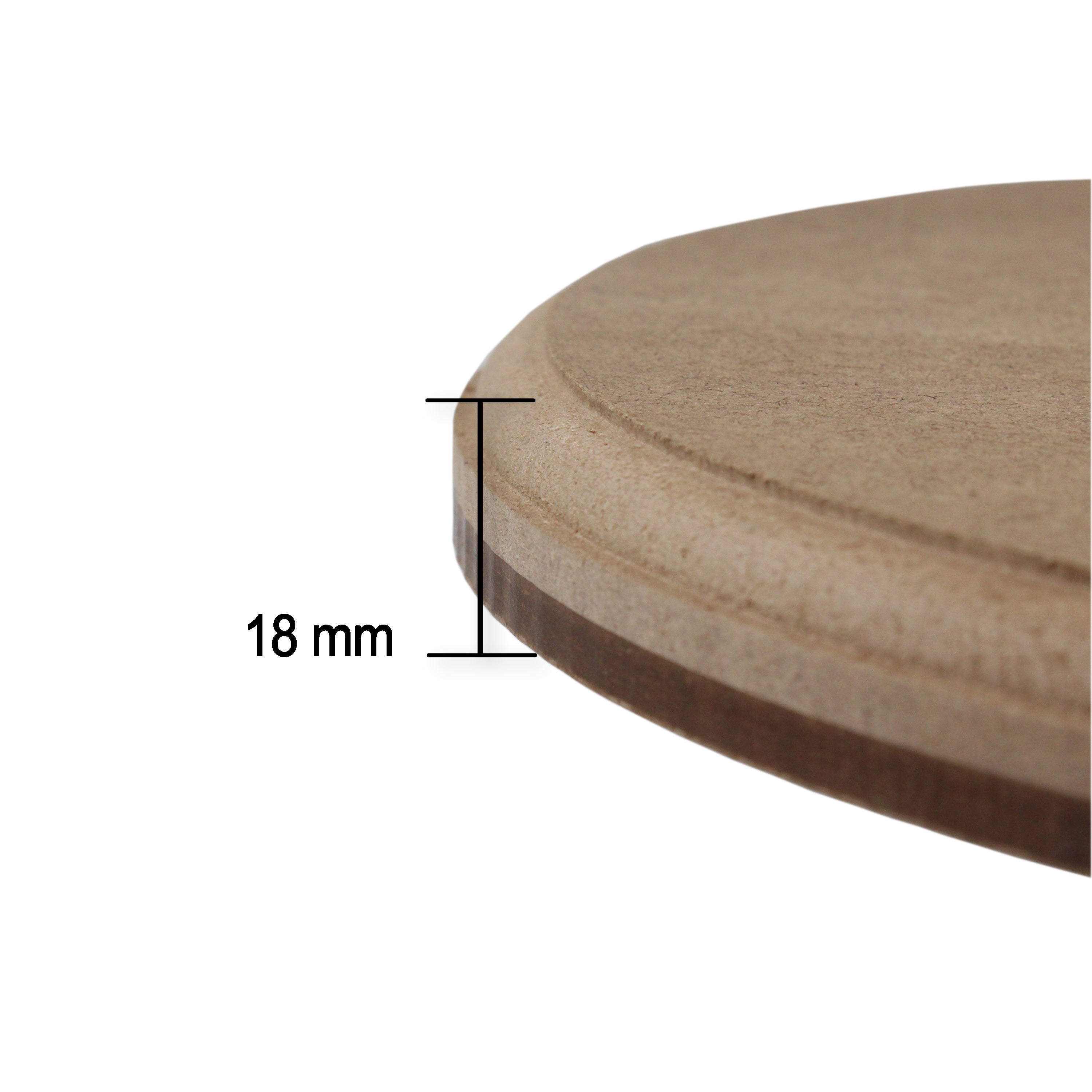 Mdf Clock Face 10Inch Dia 18Mm Thick 1Pc Lb