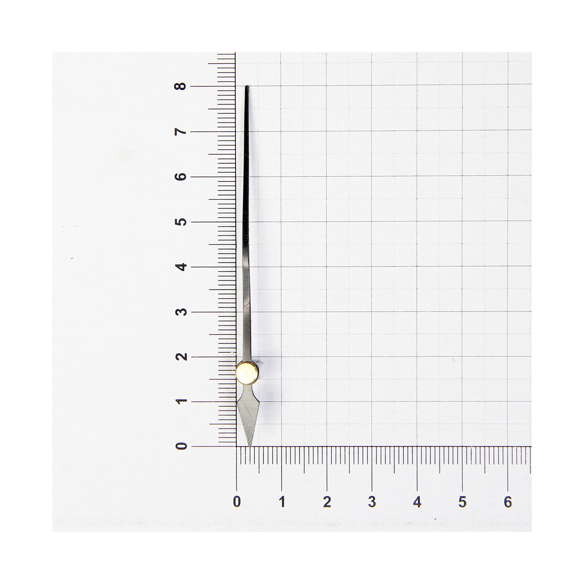 Clock Hand Second Diamond Black 8Cm 1Pc Pbci Ib