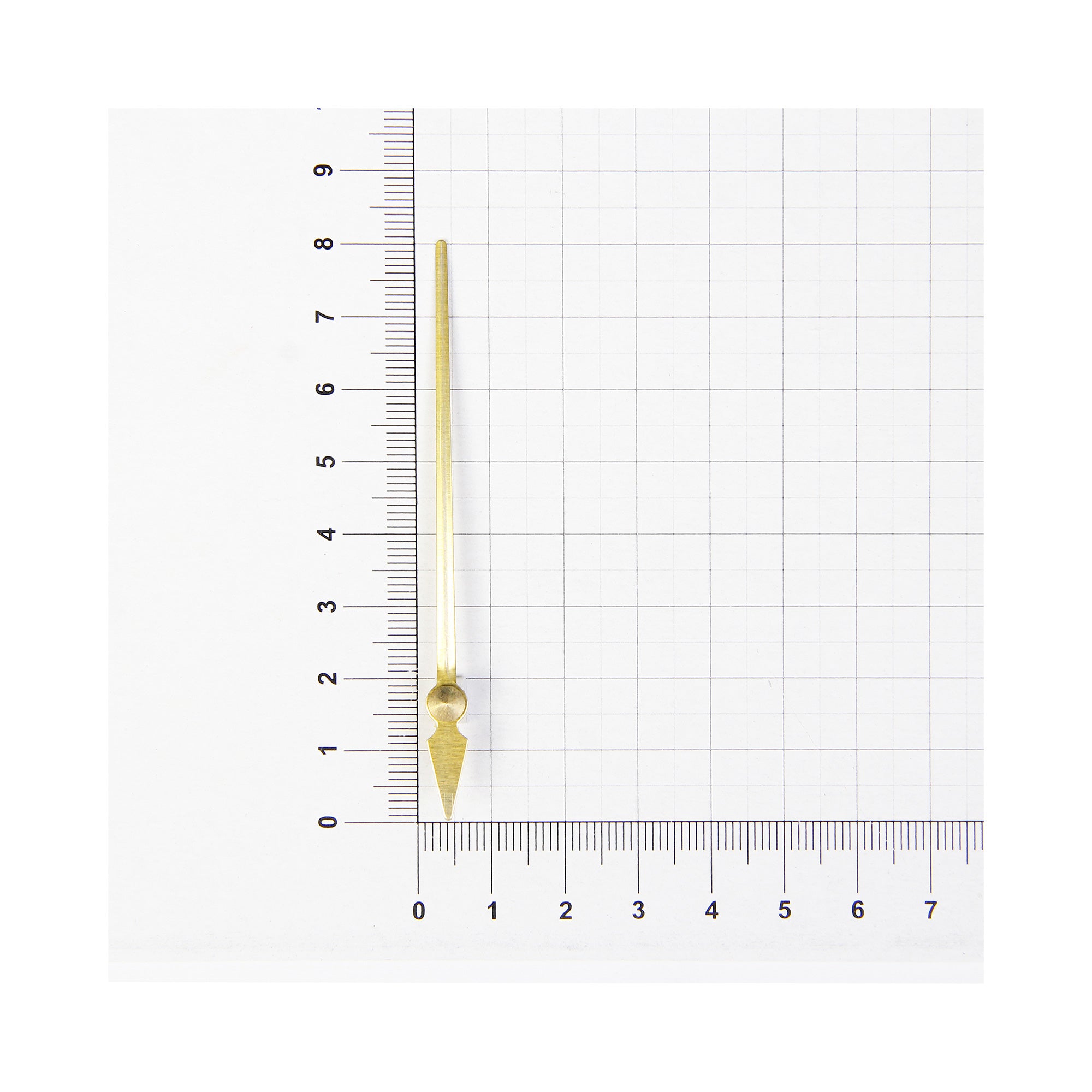 Clock Hand Second Dimond Gold 8Cm 1Pc Pbci Ib