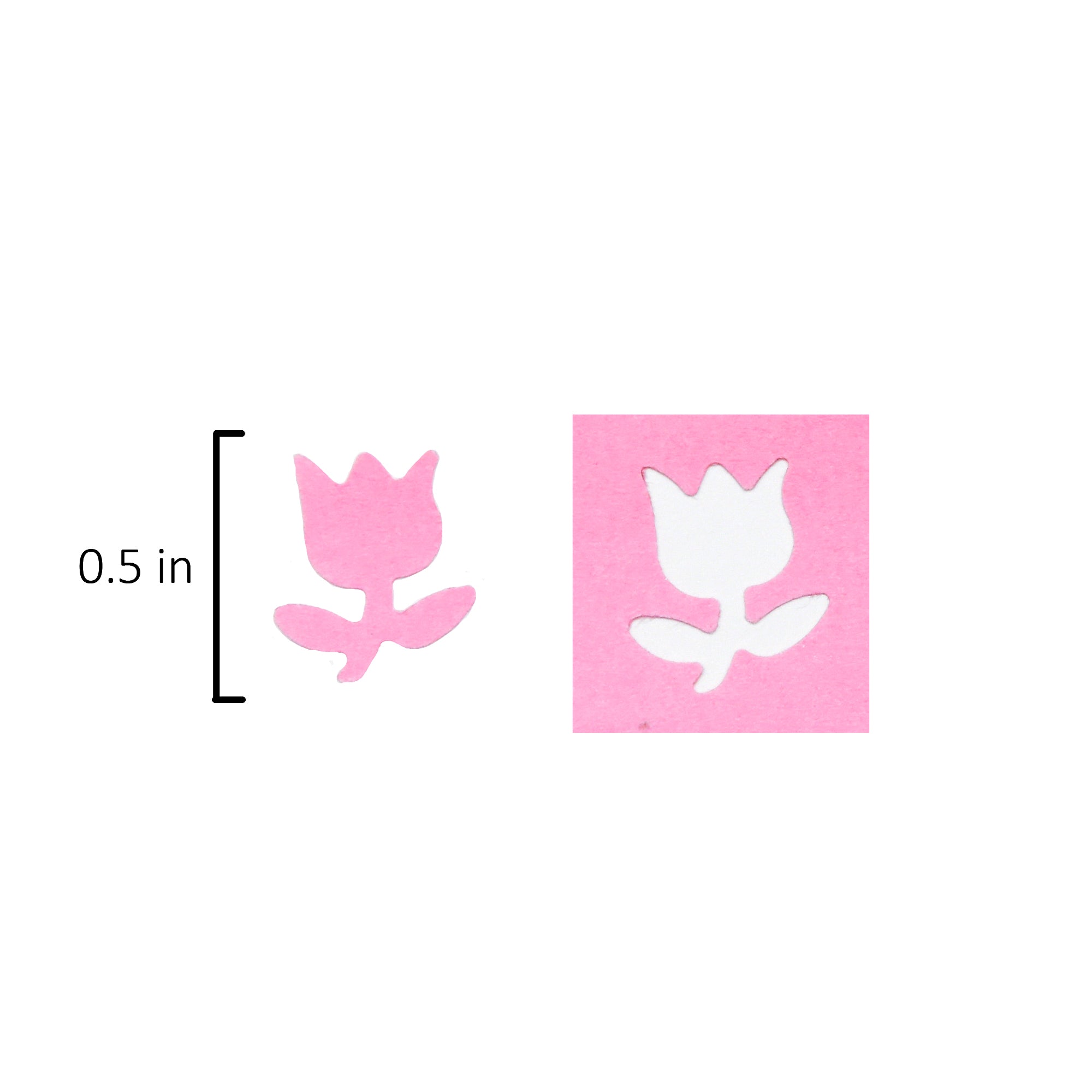 Craft Punch Cutting Size 1.5Cm Tulip 1Pc