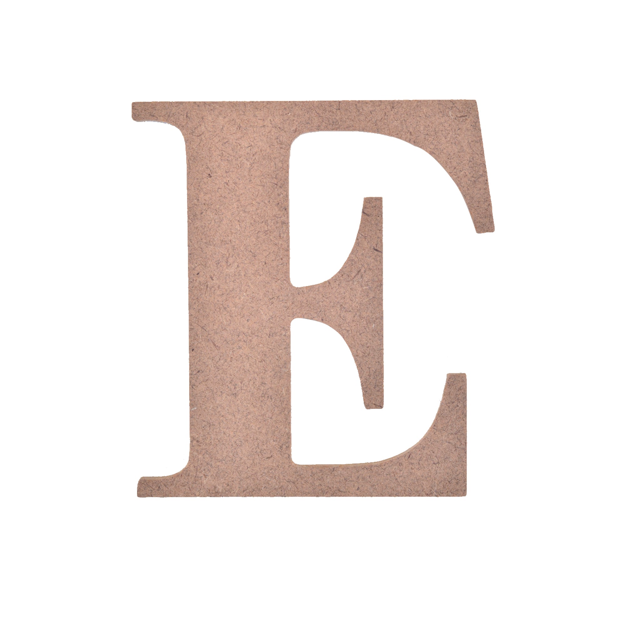 MDF Alphabet Upper Case E 3 X 4Inch 5.5Mm Thick 1Pc Lb