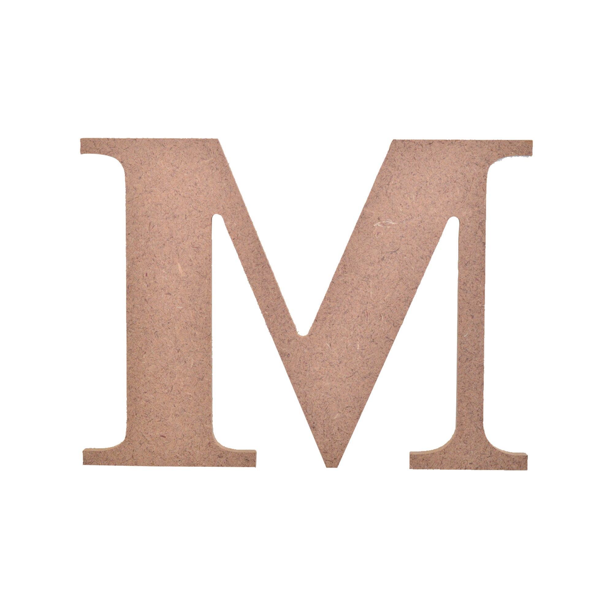 MDF Alphabet Upper Case M 5 X 4Inch 5.5Mm Thick 1Pc Lb